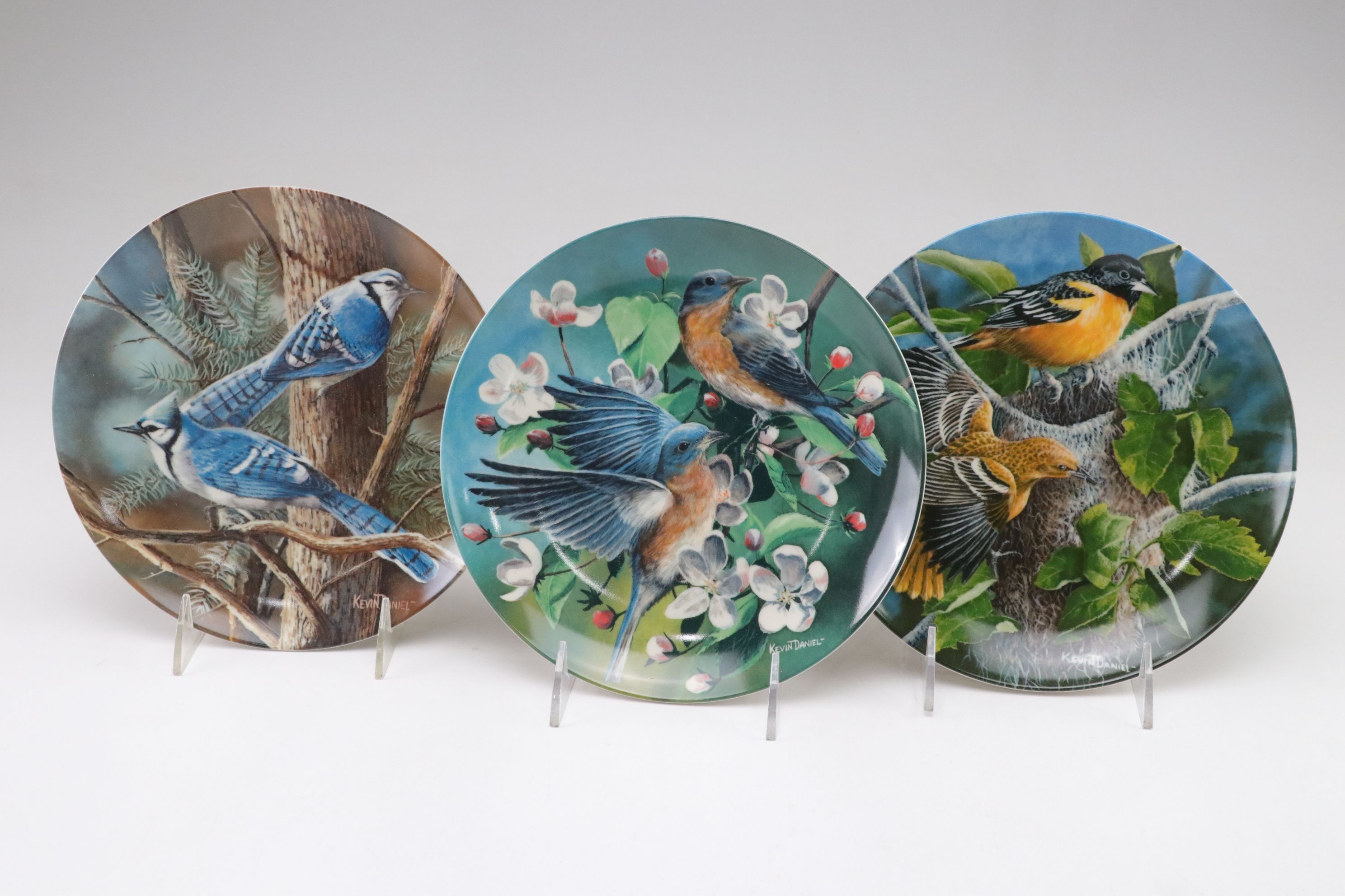 Kevin Daniel "Birds of Your Garden" and More Collector Plates, 1980s