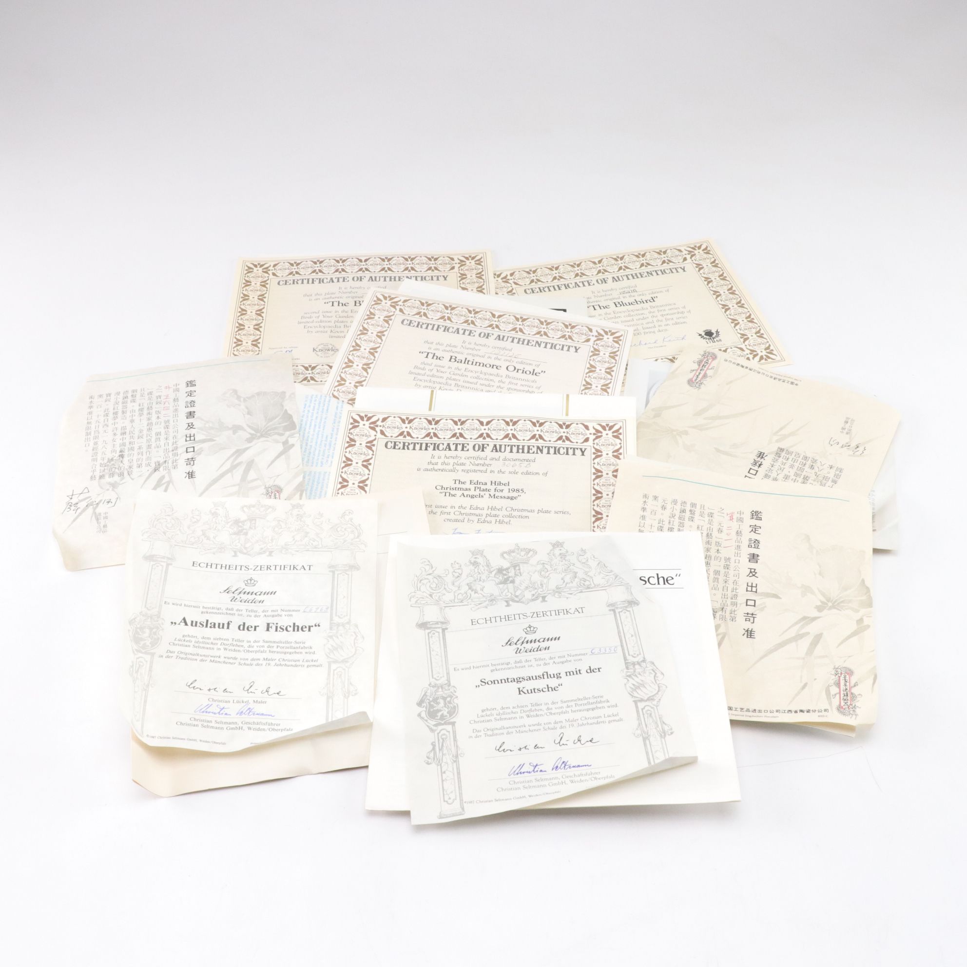 Kevin Daniel "Birds of Your Garden" and More Collector Plates, 1980s