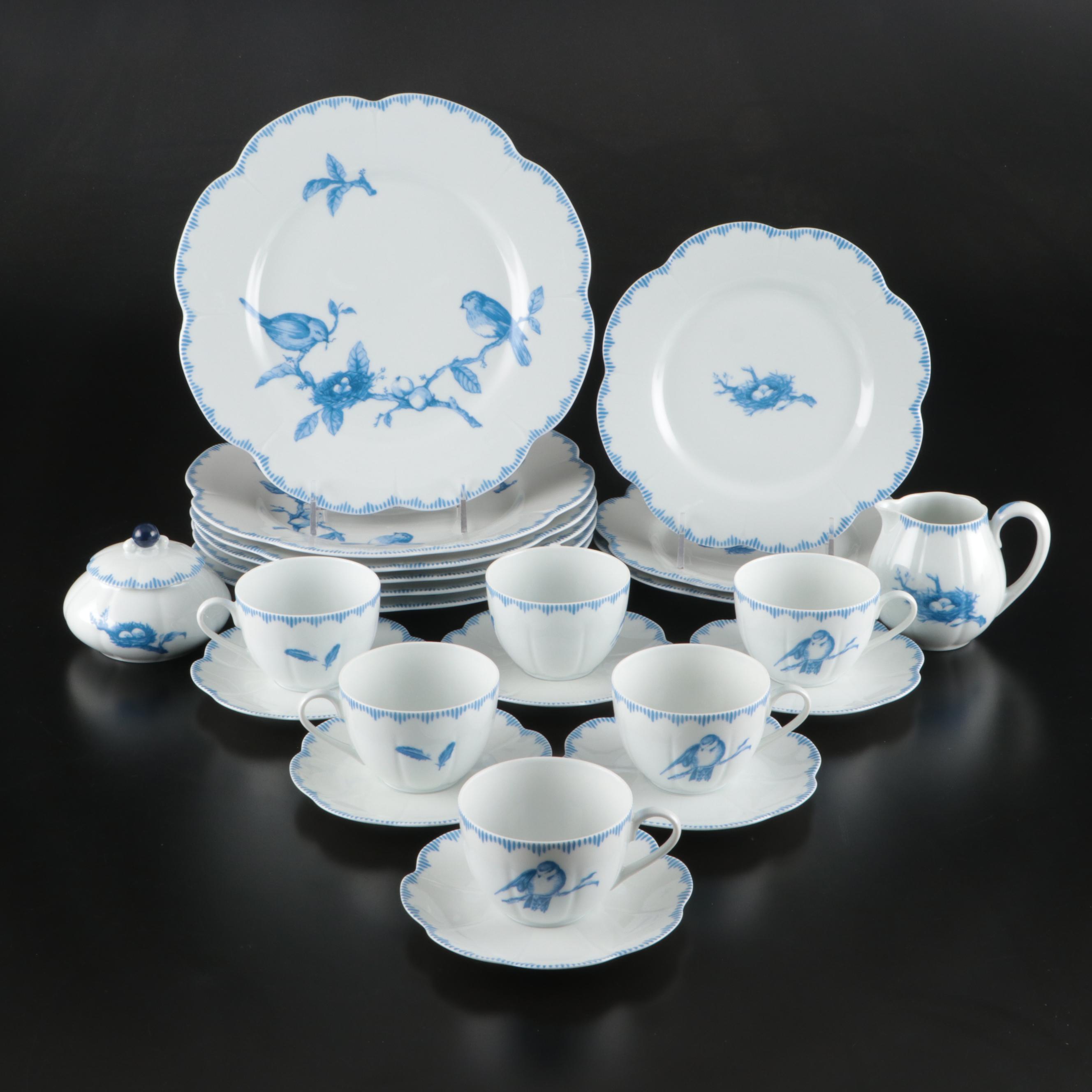 Anita Tiburzi for Soucre Perrier Collection "Nesting" Porcelain Dinnerware