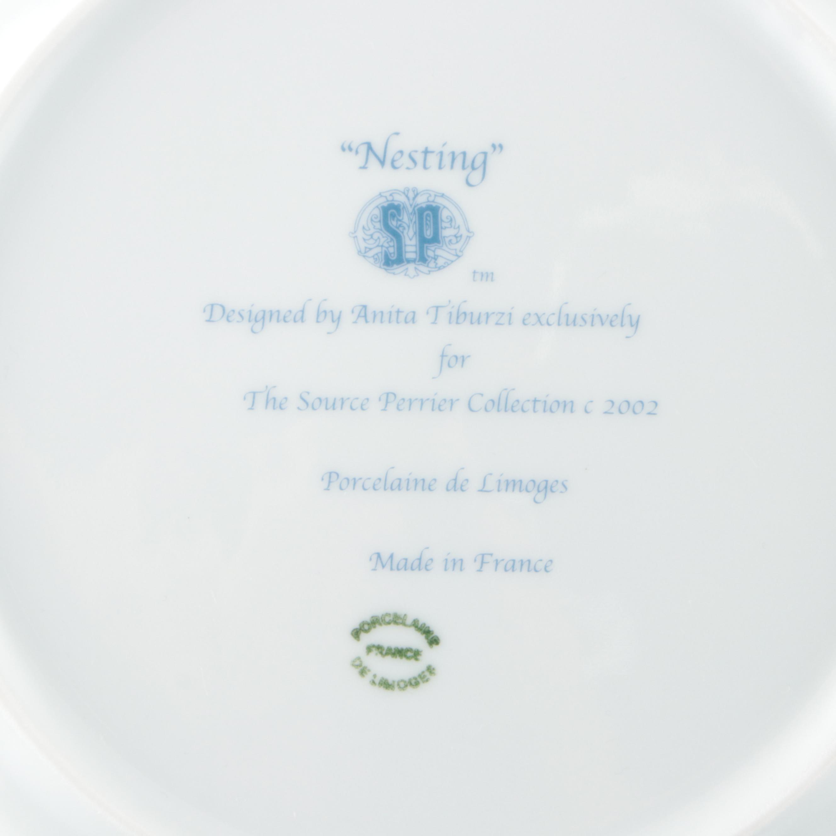 Anita Tiburzi for Soucre Perrier Collection "Nesting" Porcelain Dinnerware