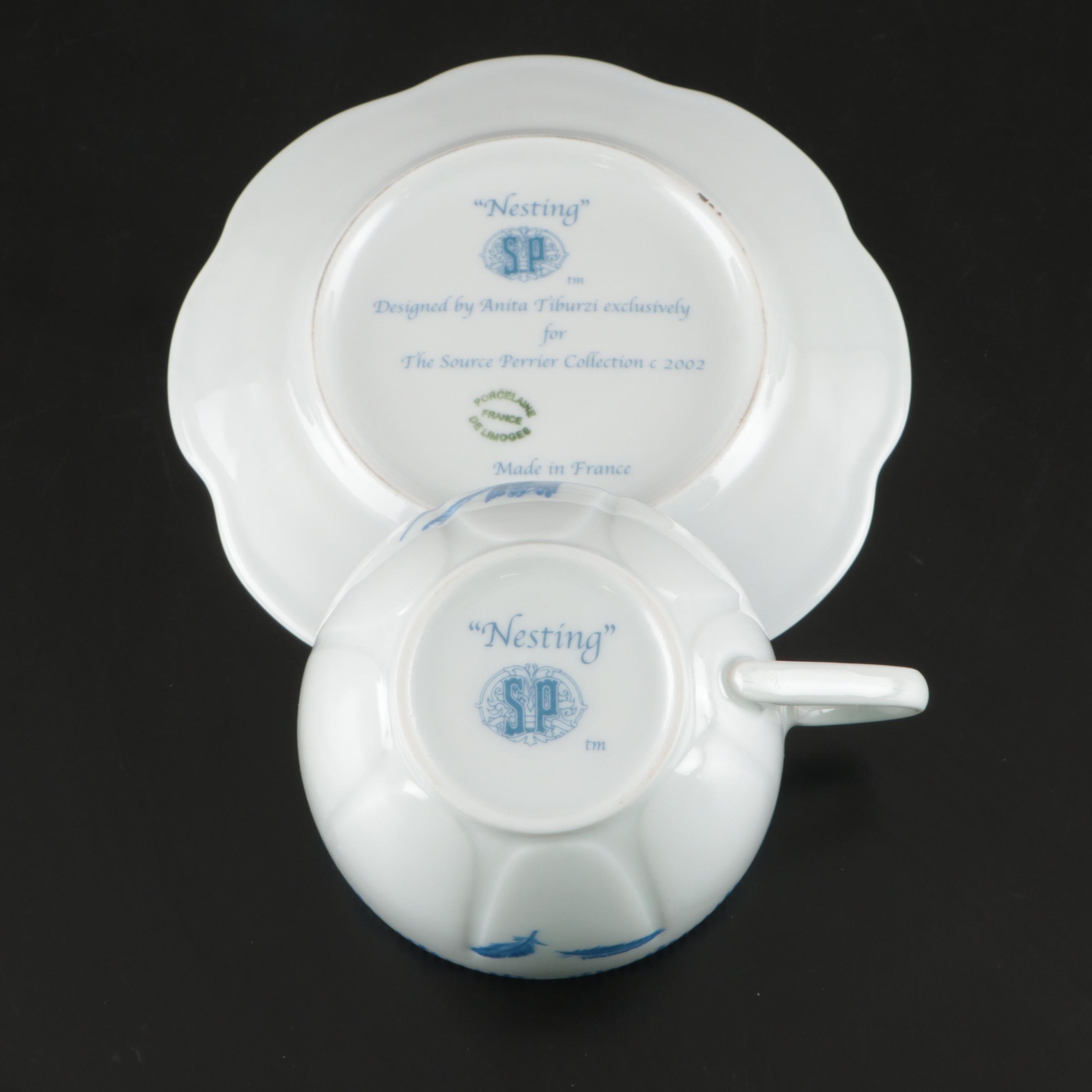 Anita Tiburzi for Soucre Perrier Collection "Nesting" Porcelain Dinnerware