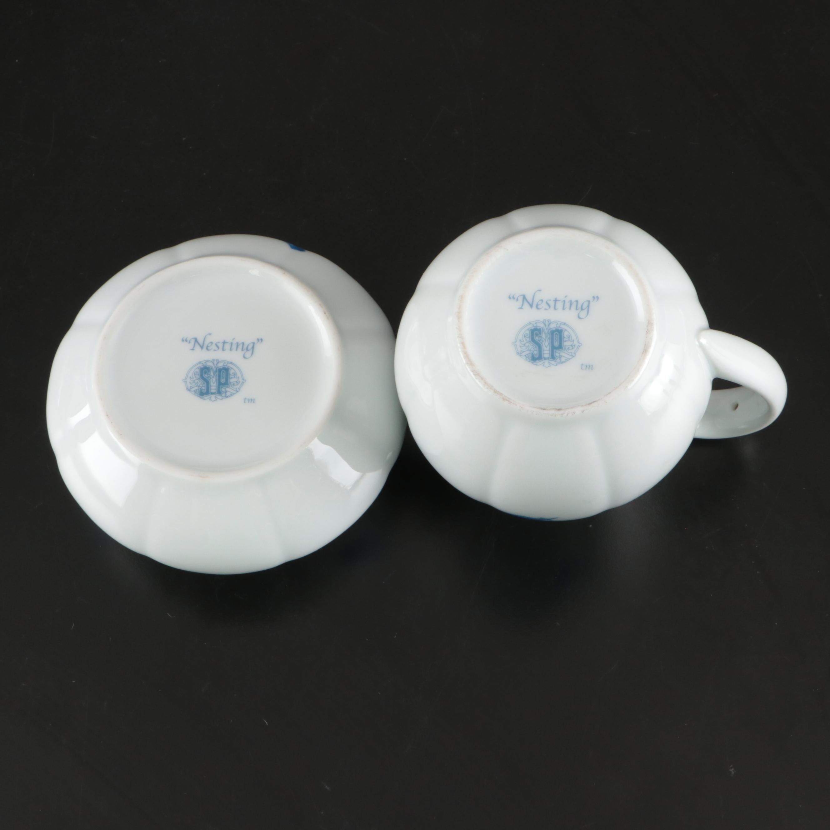 Anita Tiburzi for Soucre Perrier Collection "Nesting" Porcelain Dinnerware