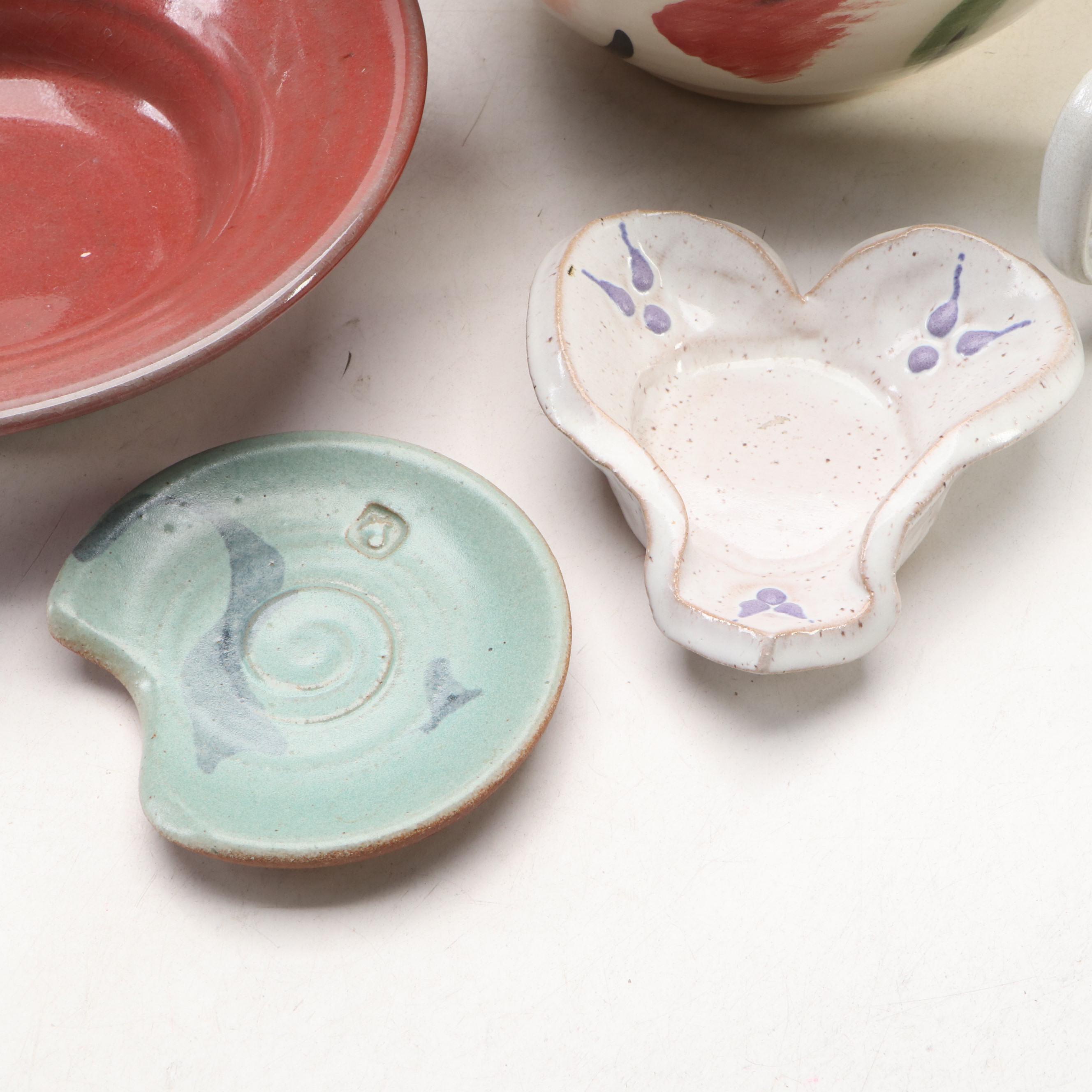 Artist Signed Bowls with Other Art Pottery Tableware