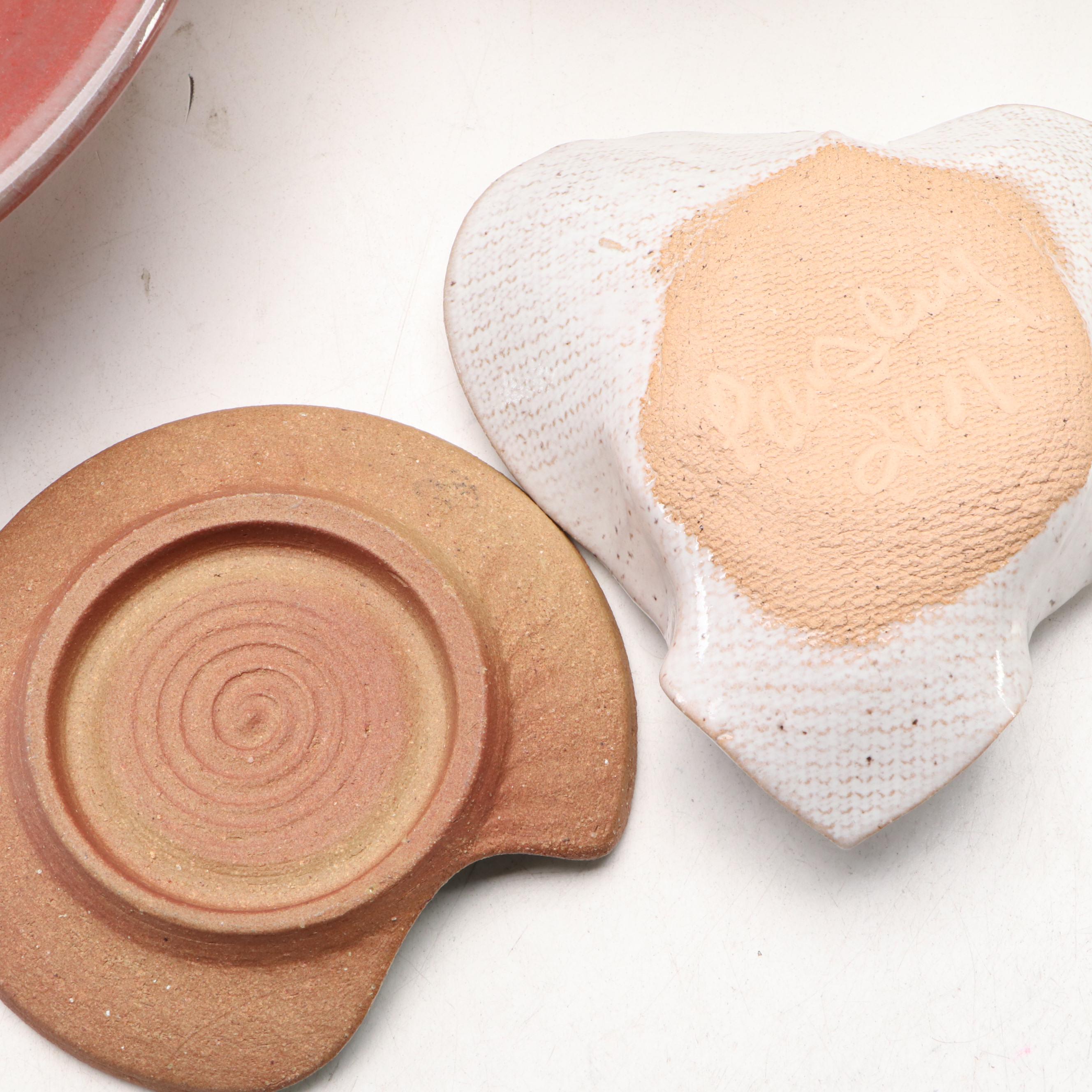 Artist Signed Bowls with Other Art Pottery Tableware