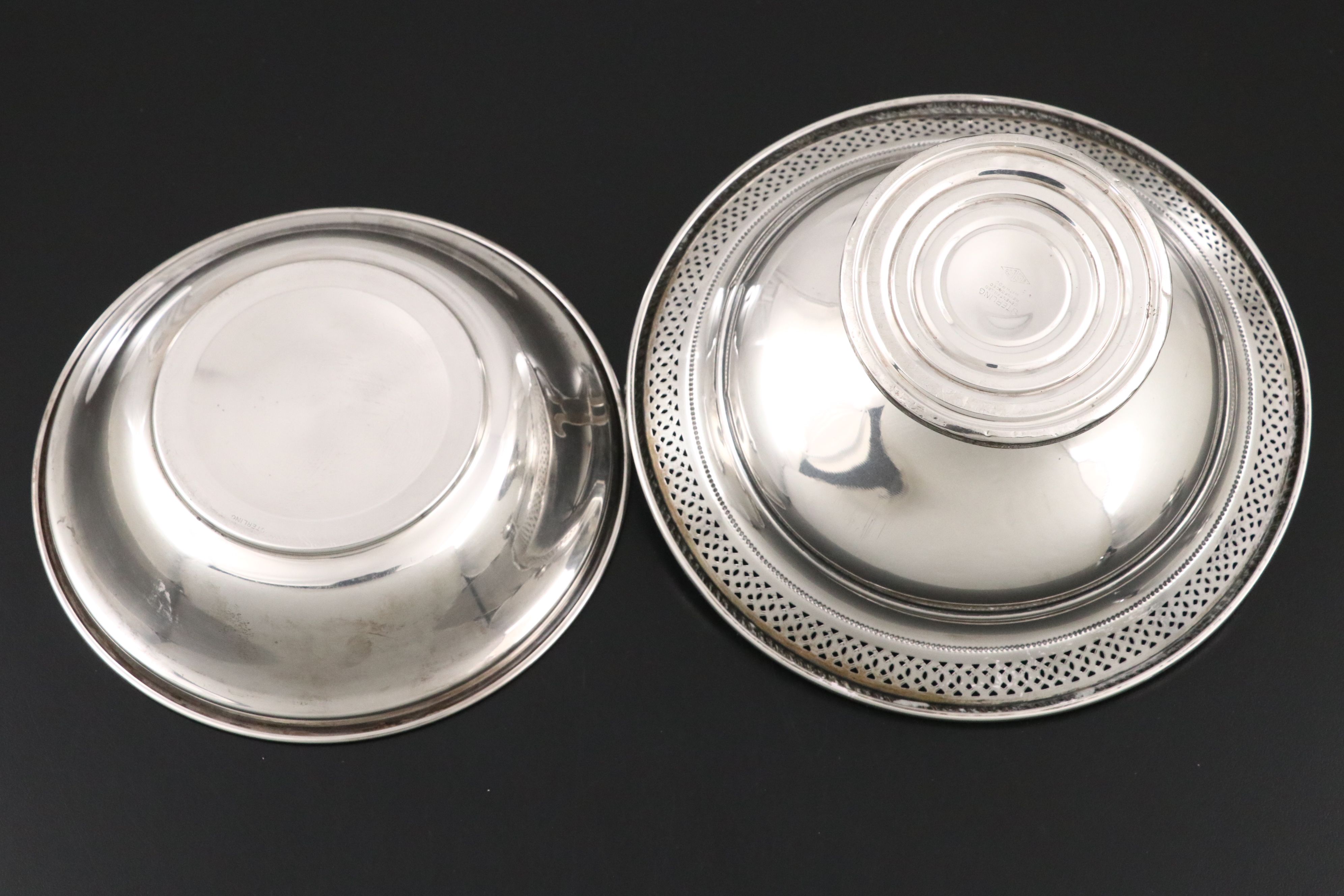 M. Fred Hirsch Co. Sterling Creamer and Sugar Bowl with More Sterling Tableware