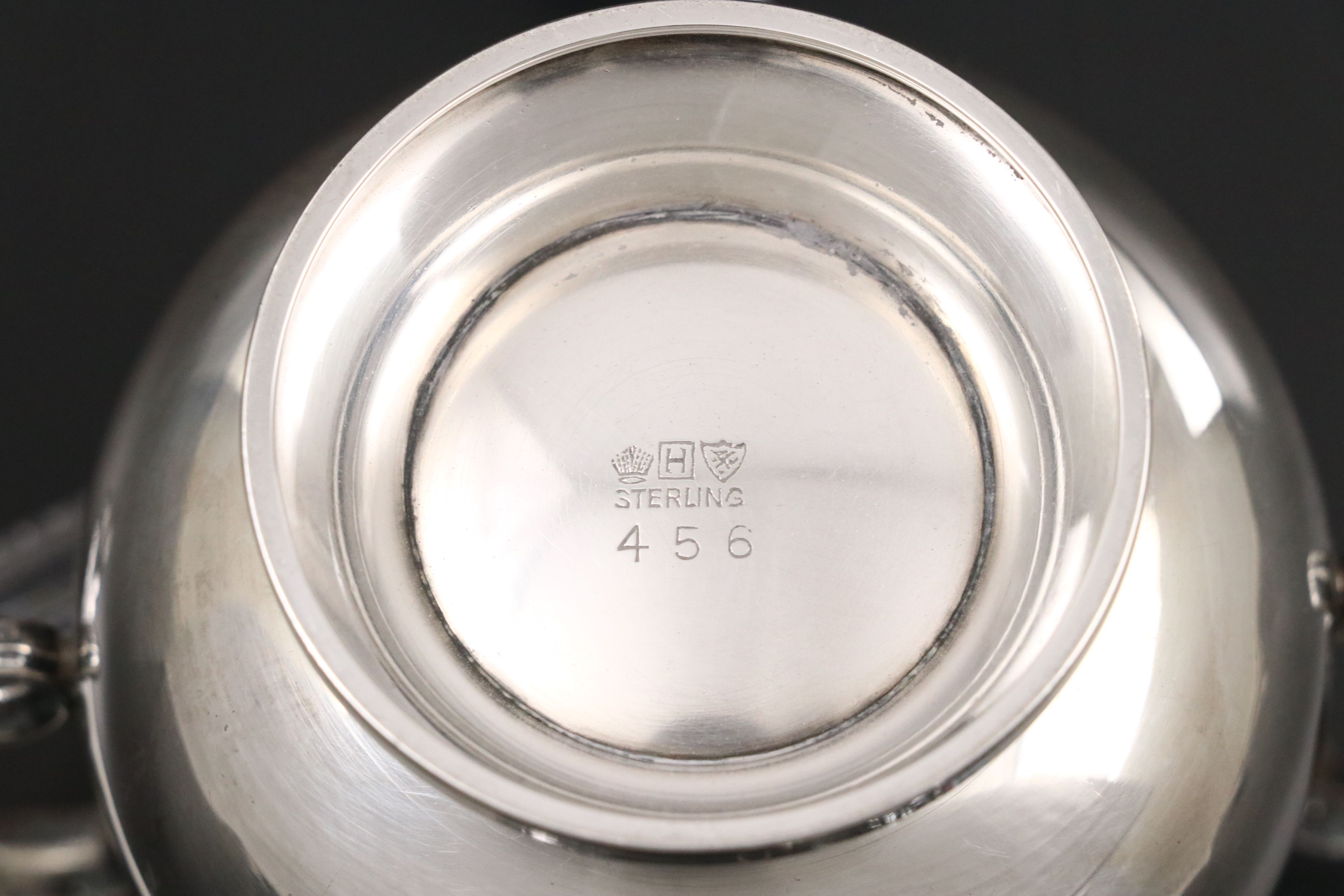 M. Fred Hirsch Co. Sterling Creamer and Sugar Bowl with More Sterling Tableware