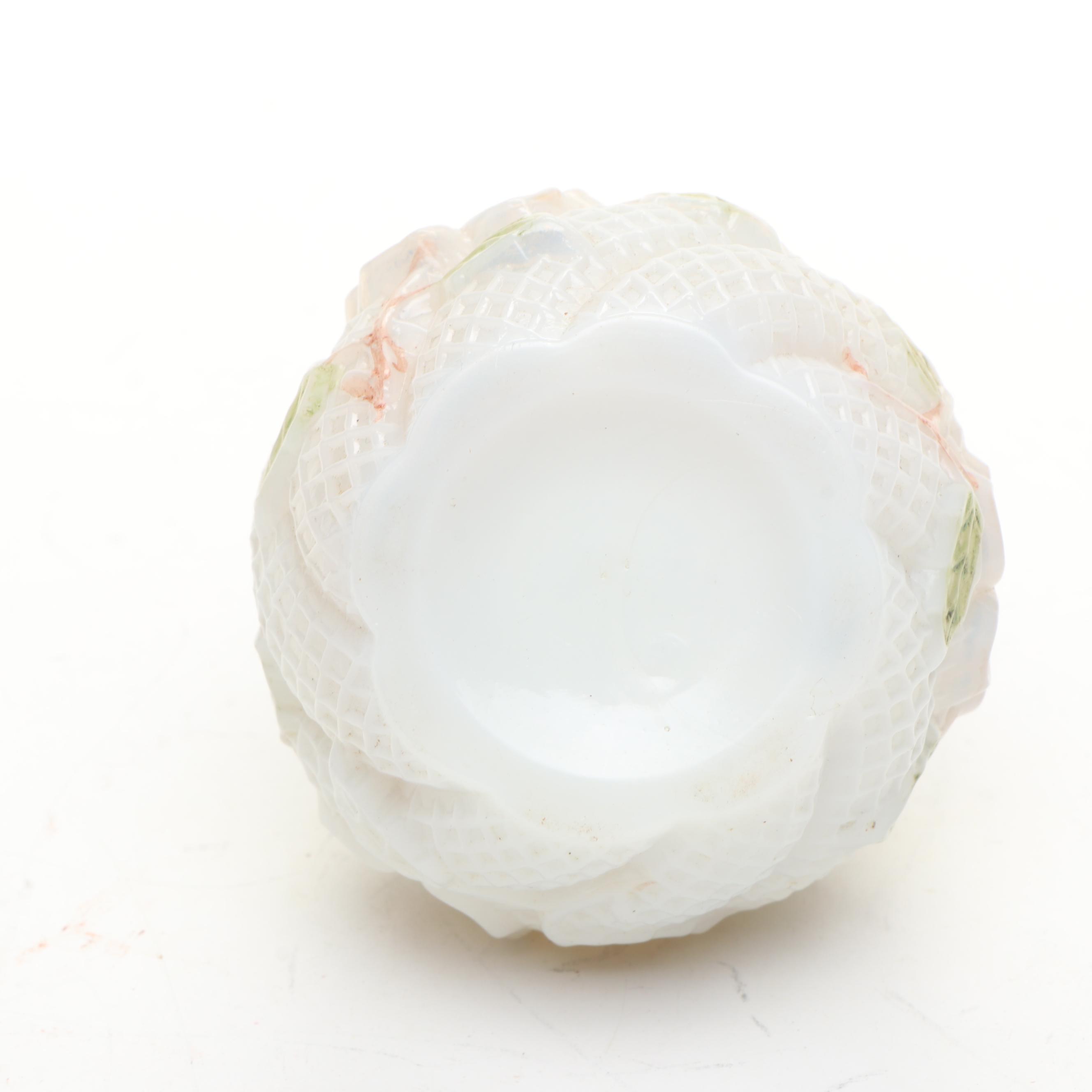 Colonial Williamsburg Delft Porcelain Flower Box with Creamers and Table Lighter