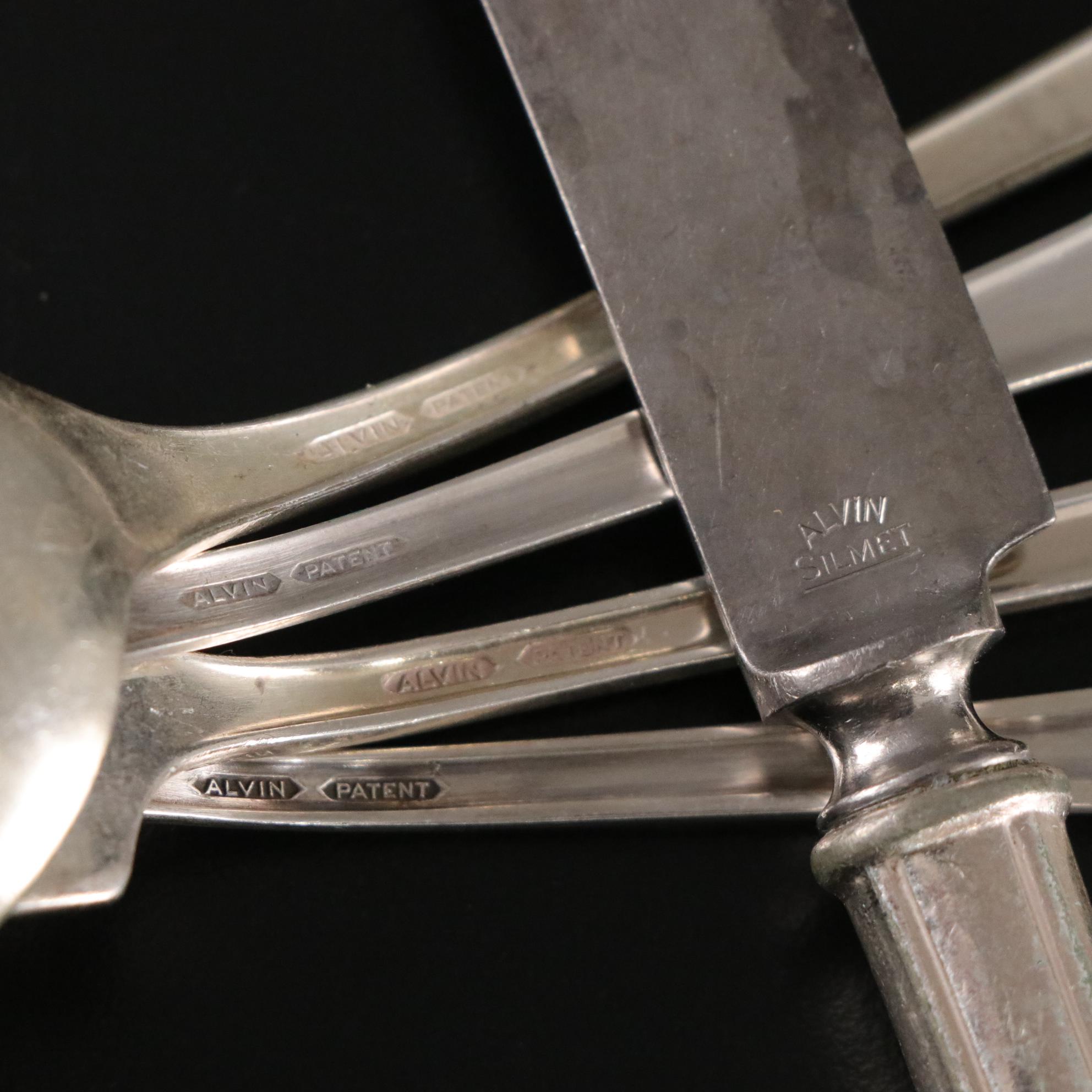 Alvin "Molly Stark" Silver Plate Flatware & More