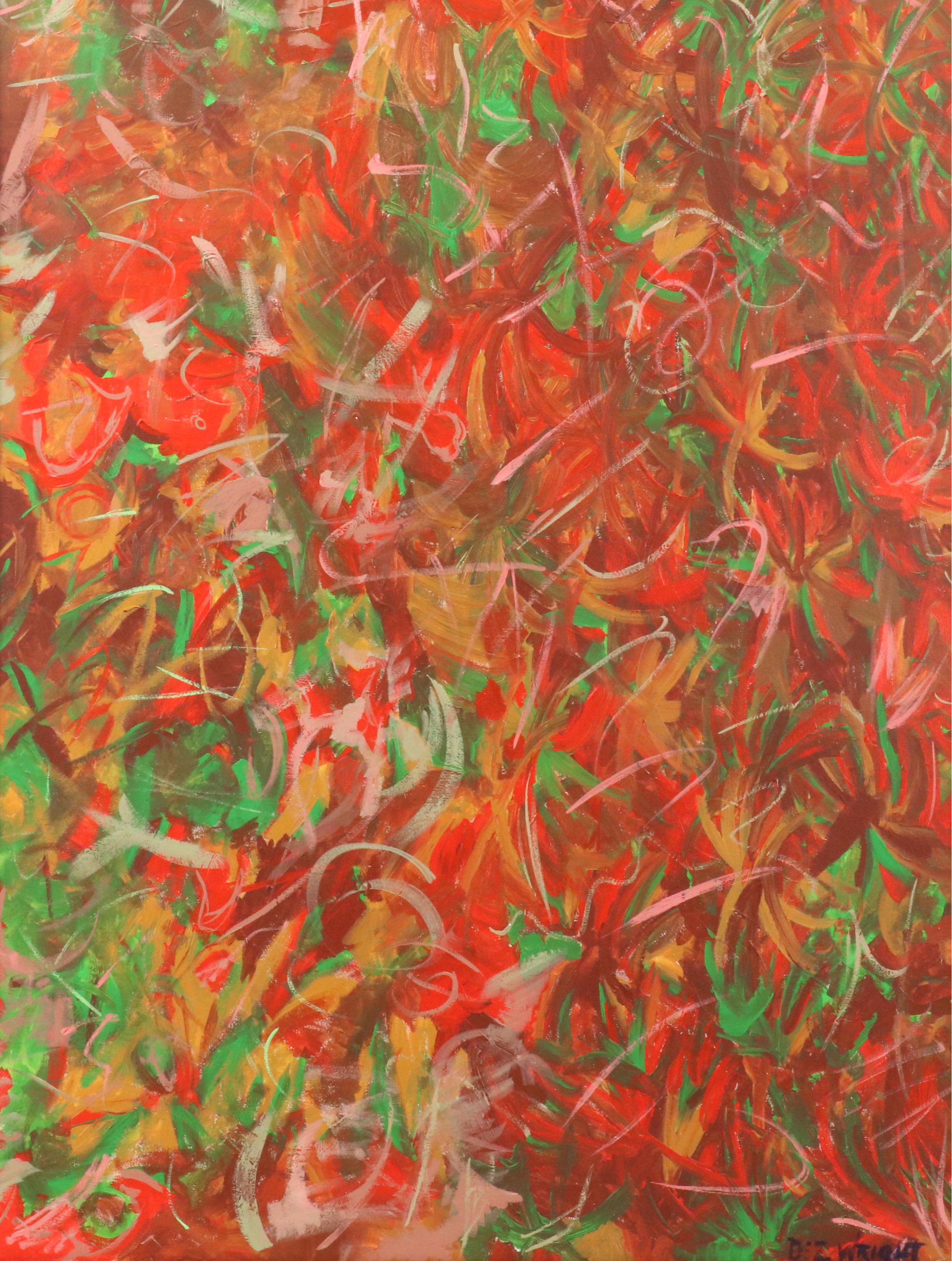 Diz Wright Abstract Oil Painting, Late 20th / 21st Century