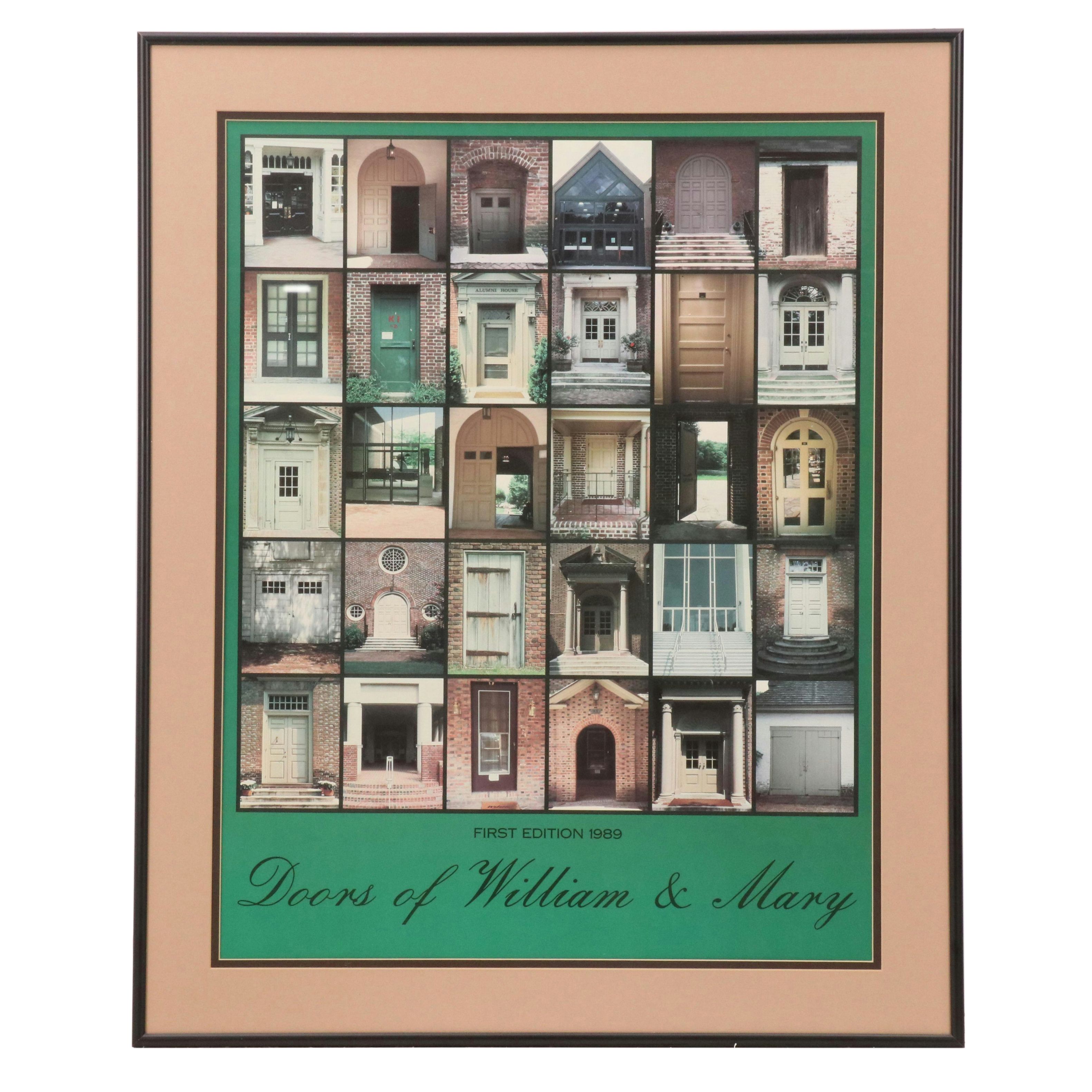 Offset Lithograph "Doors of William & Mary"