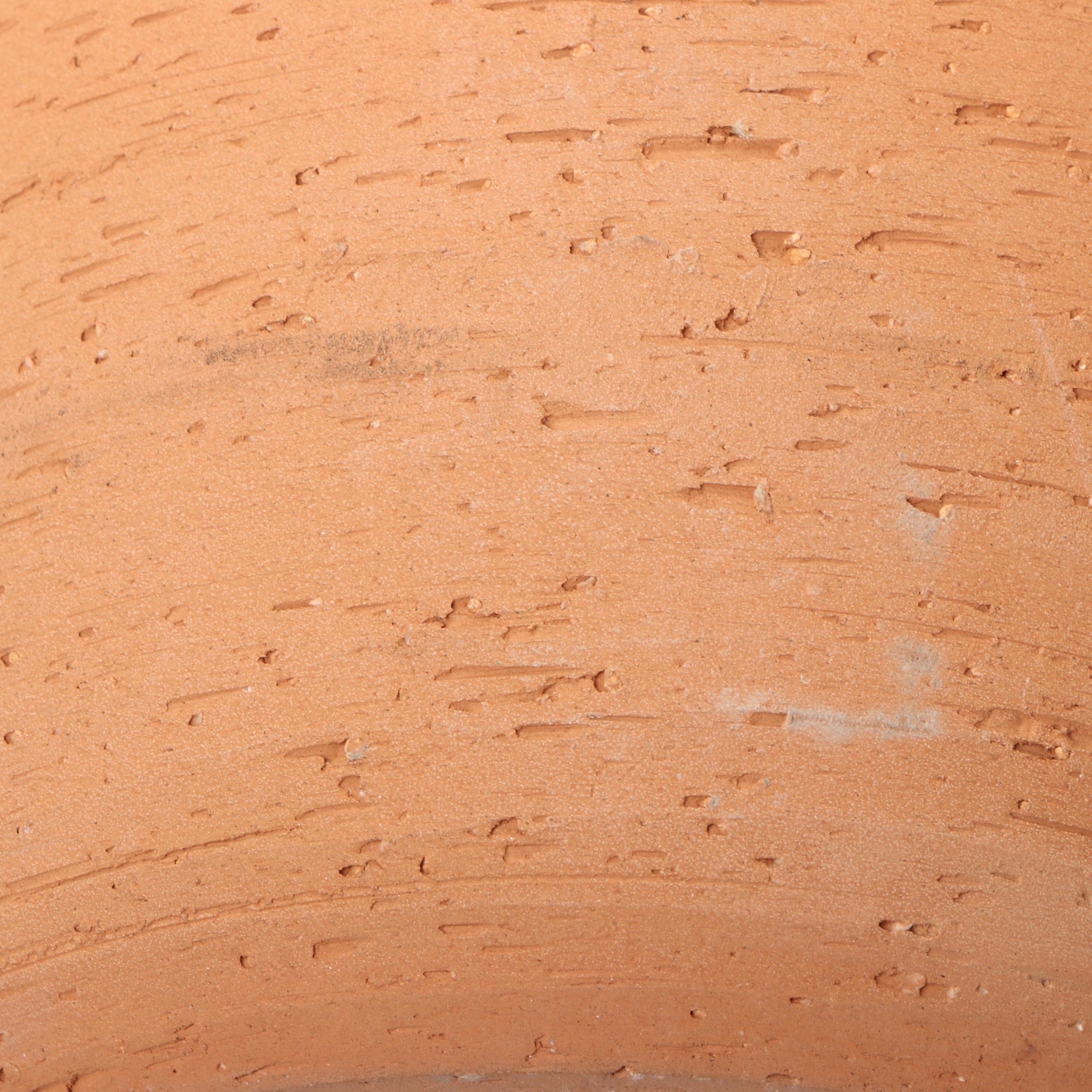 Terracotta & White Glazed Vases