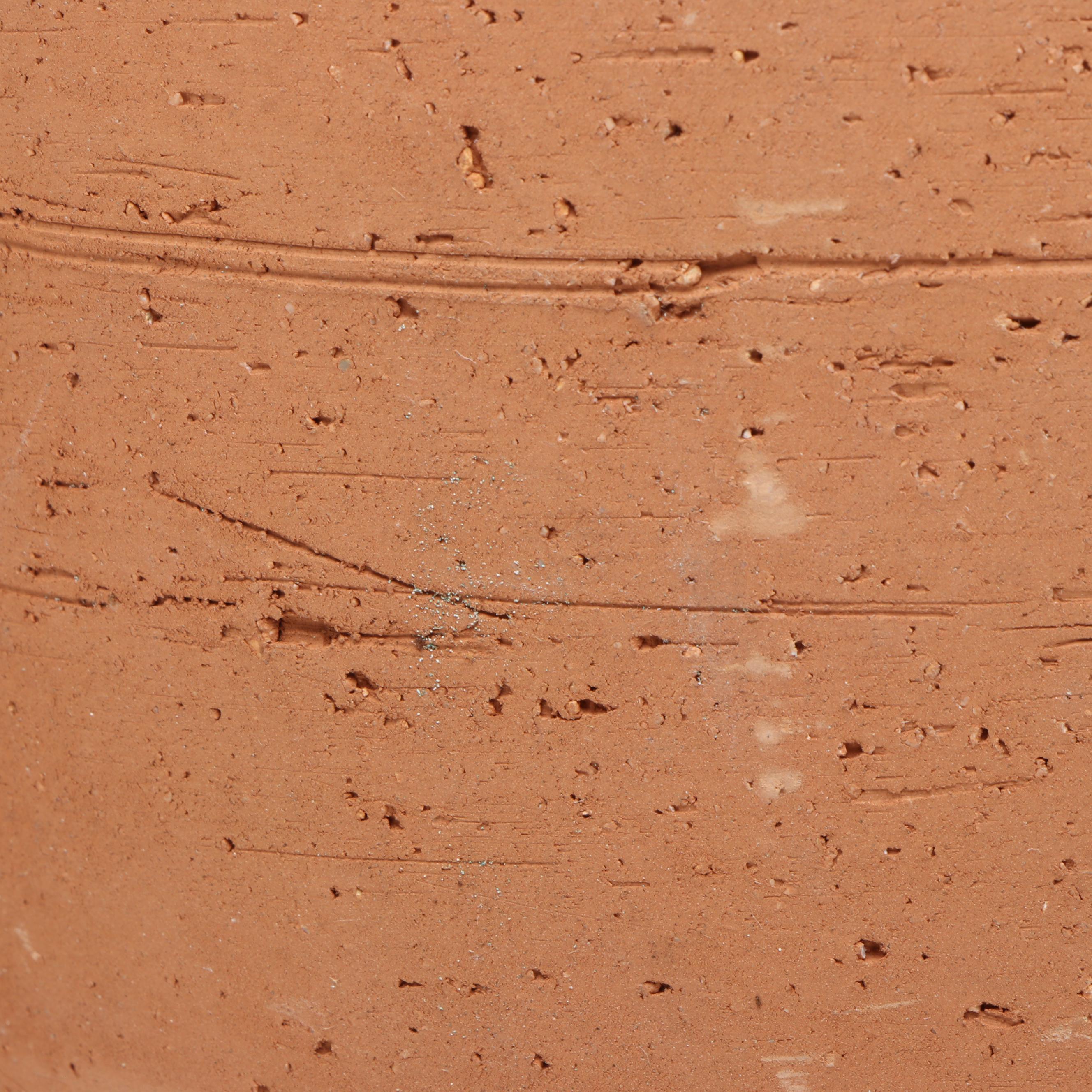 Terracotta & White Glazed Vases