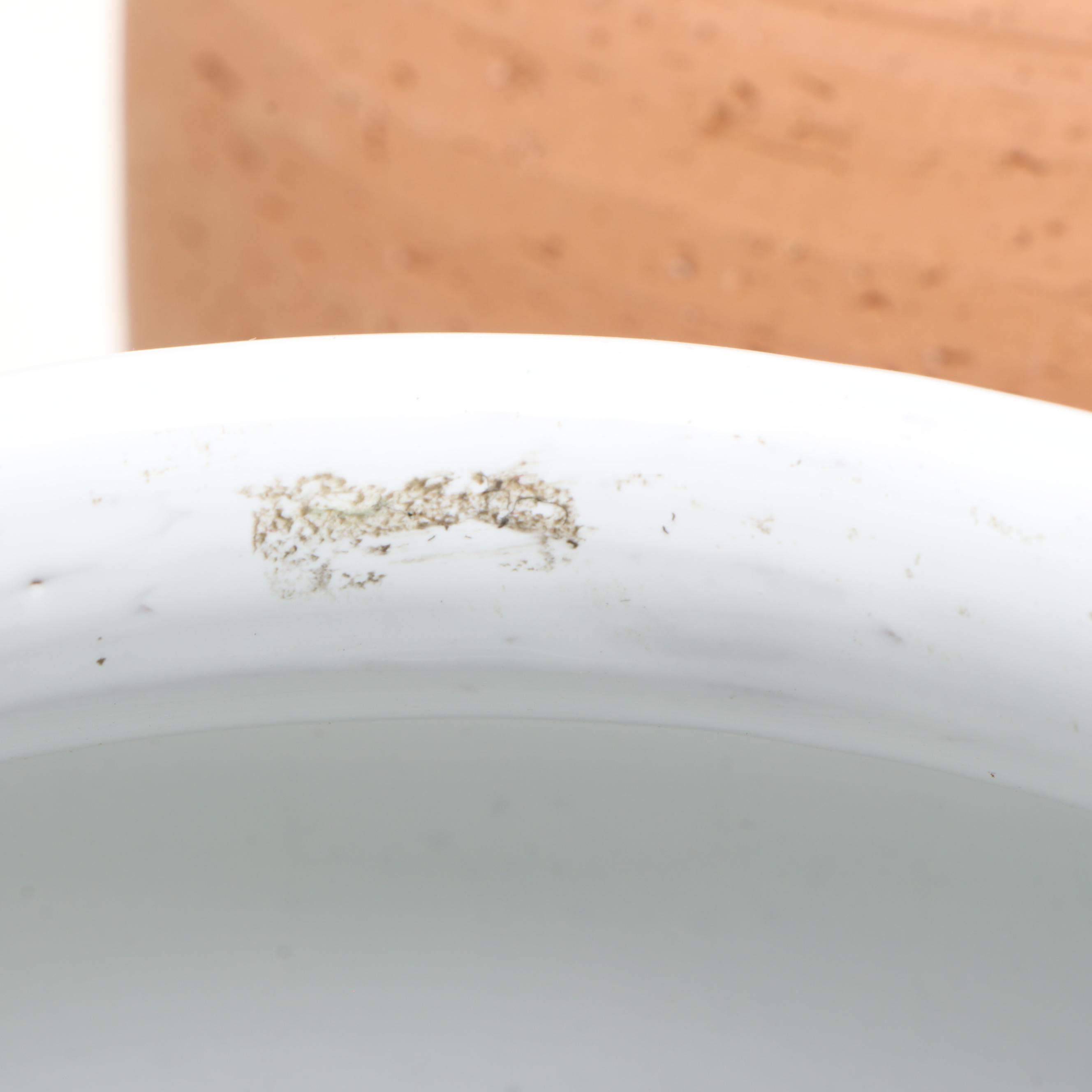 Terracotta & White Glazed Vases