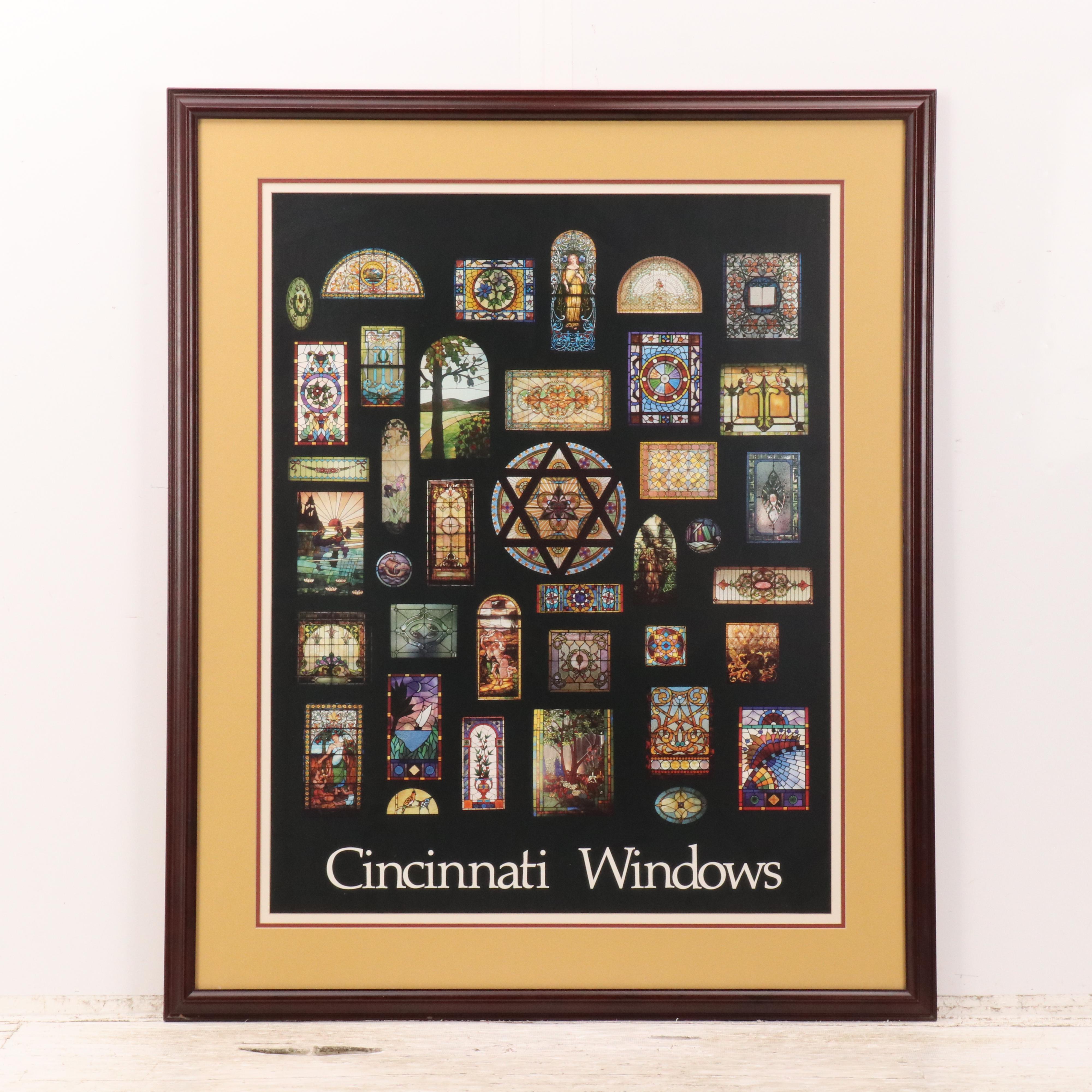 Offset Lithograph "The Doors of Cincinnati" and "Cincinnati Windows"