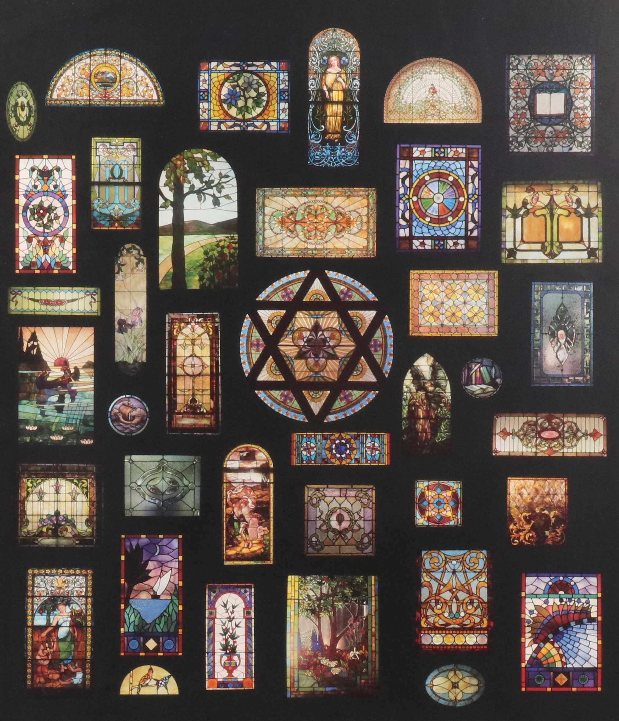 Offset Lithograph "The Doors of Cincinnati" and "Cincinnati Windows"