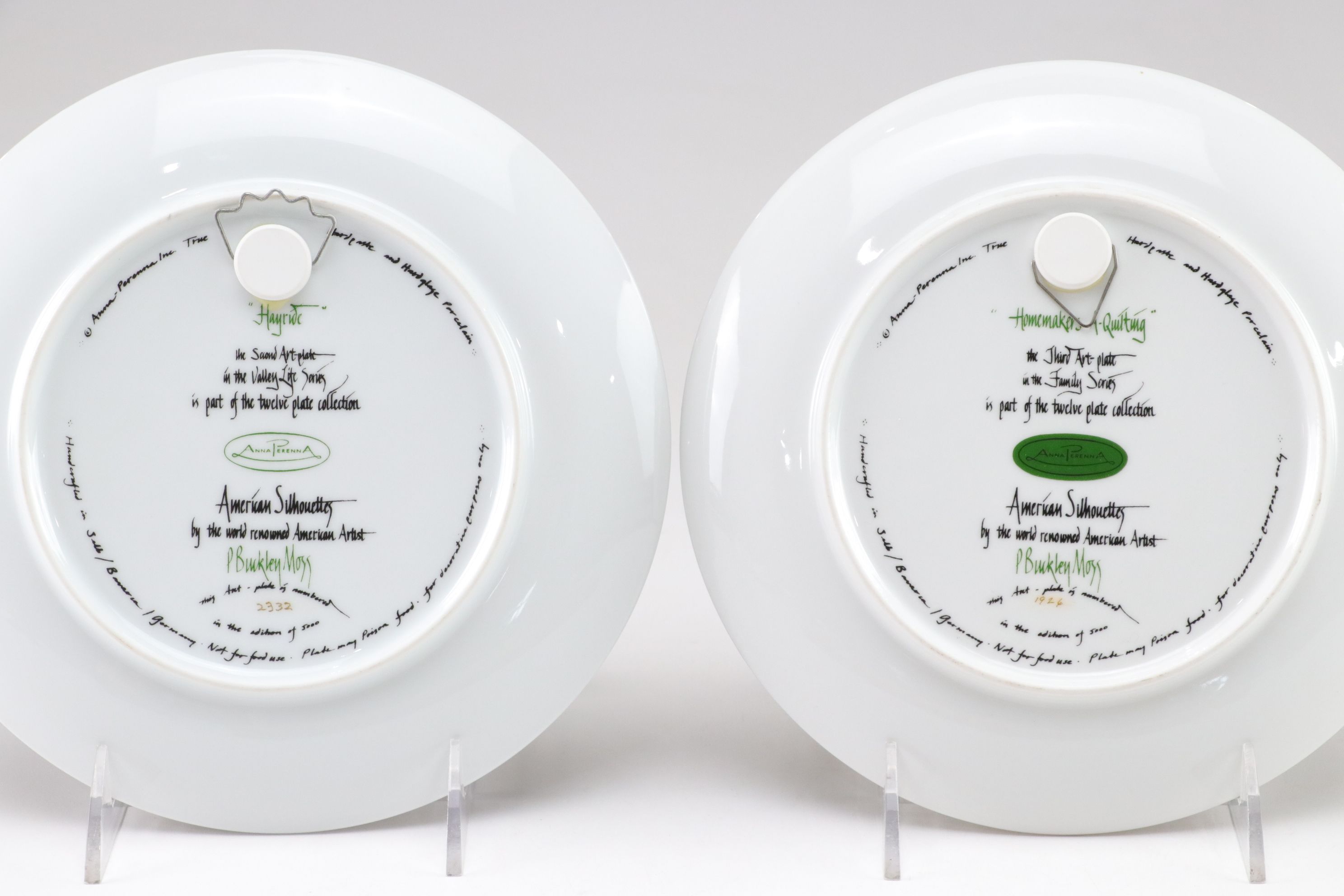 P. Buckley Moss "Two Fiddlers" Illustrated Plates, Tray & More