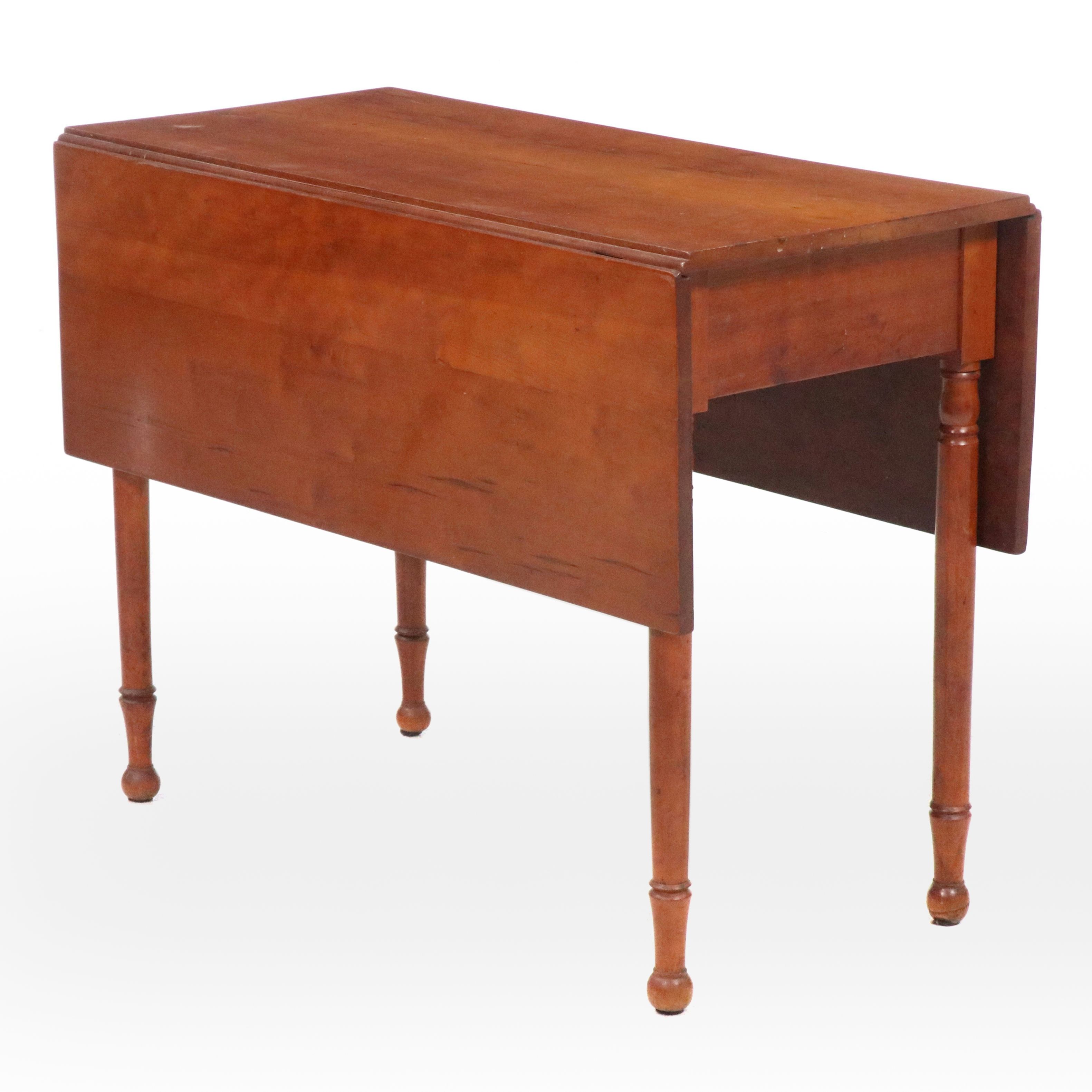 Federal Style Cherry Drop-Leaf Table