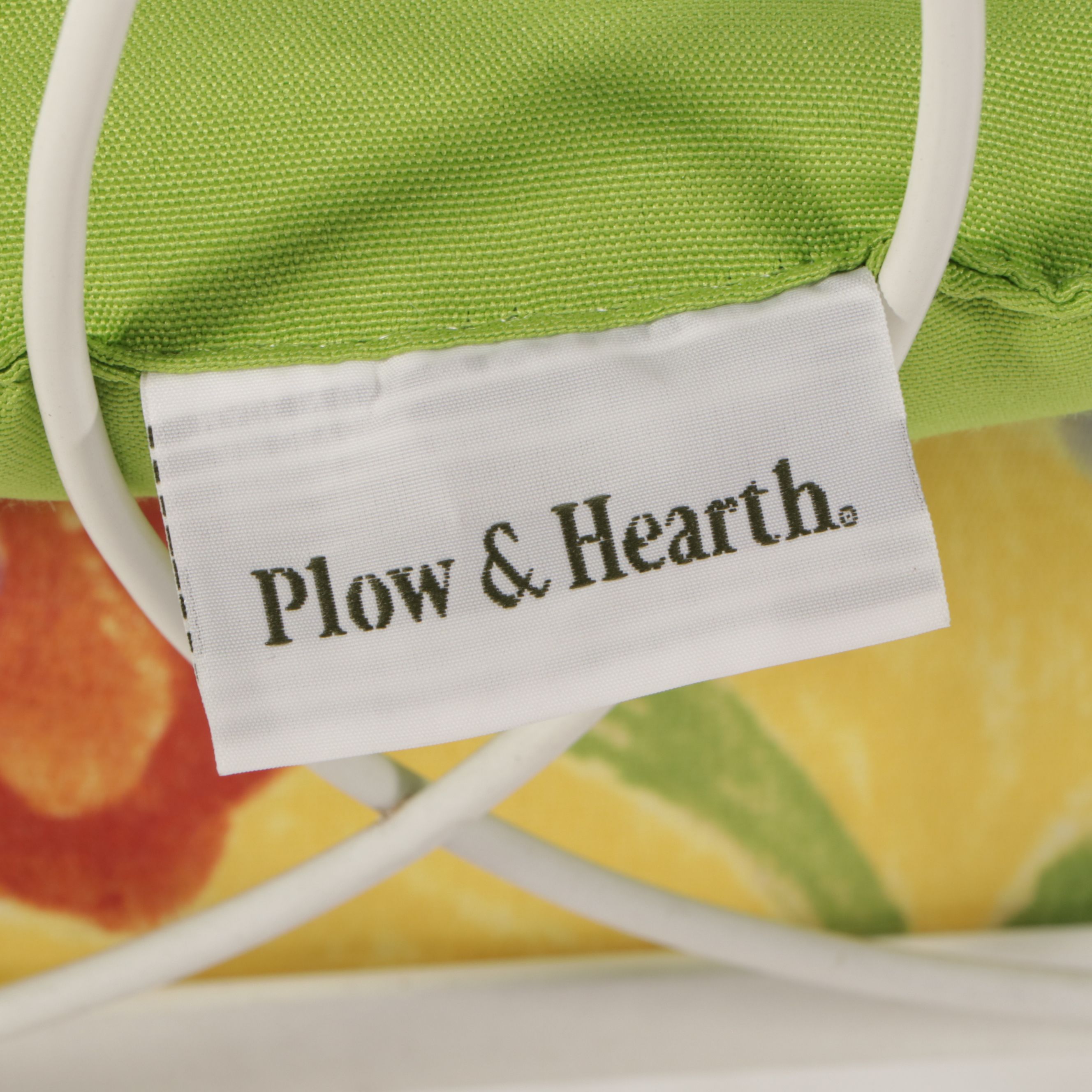 White Painted Wrought Iron Patio Dining Set Plow & Hearth Cushions