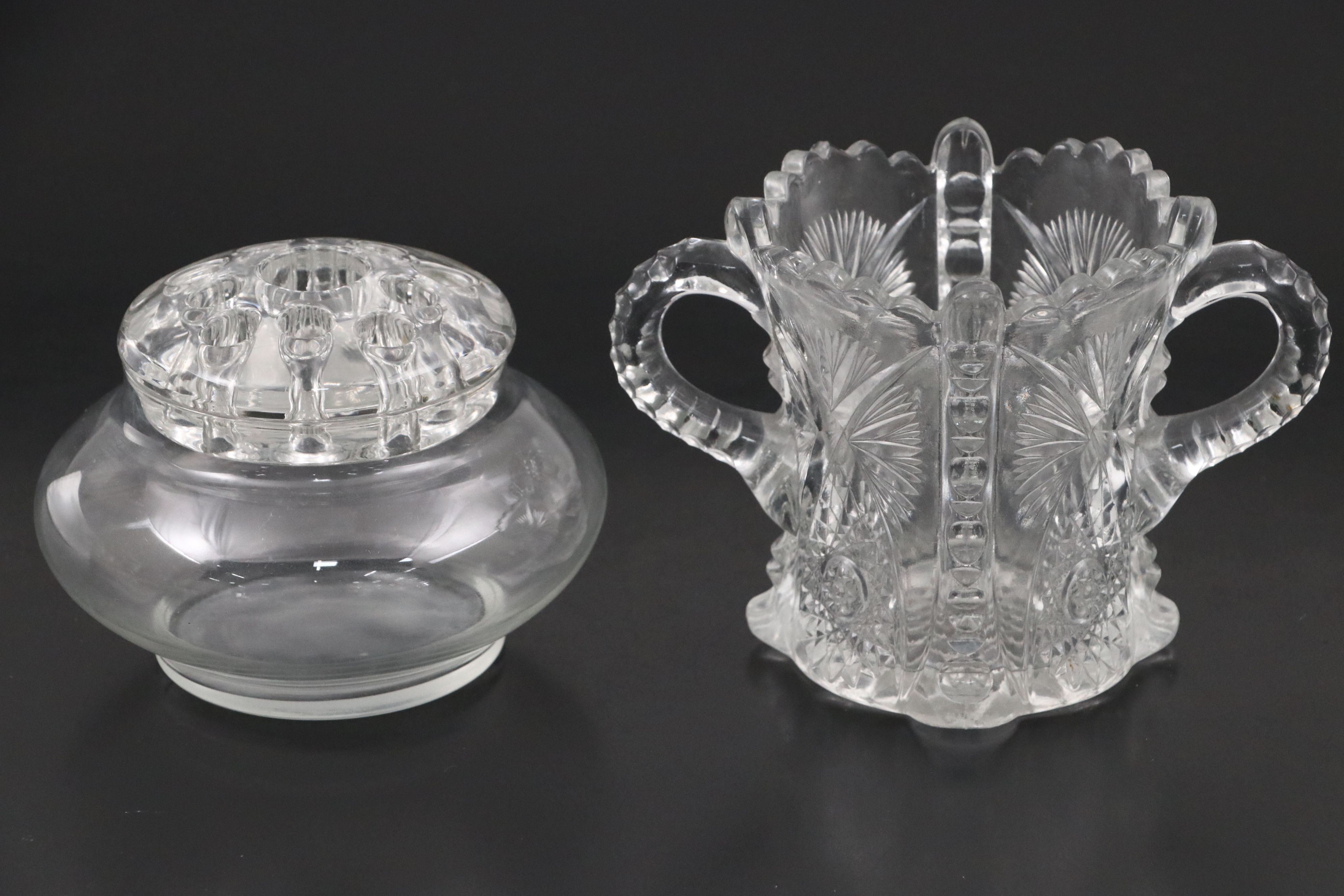 Etched Glass Seafood Cocktails, Glass Compotes, and More Glass Table Décor