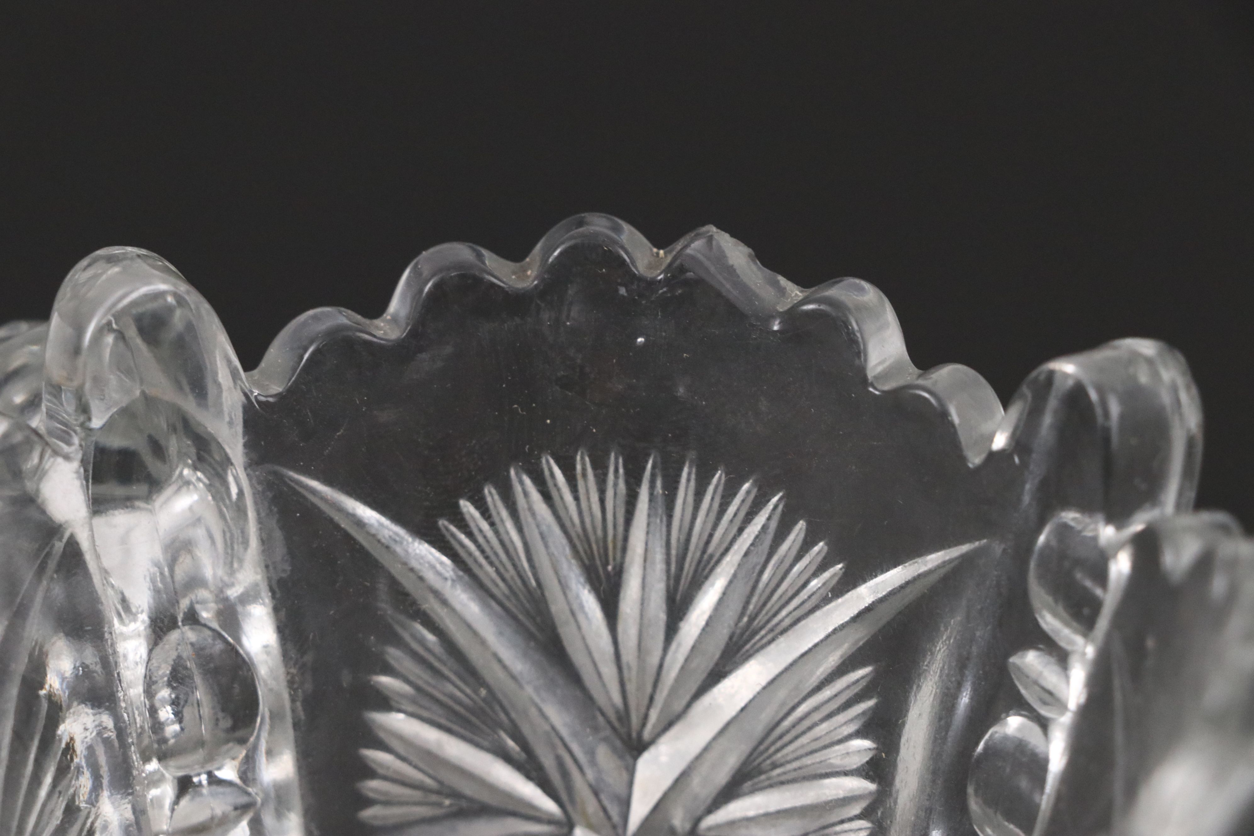 Etched Glass Seafood Cocktails, Glass Compotes, and More Glass Table Décor