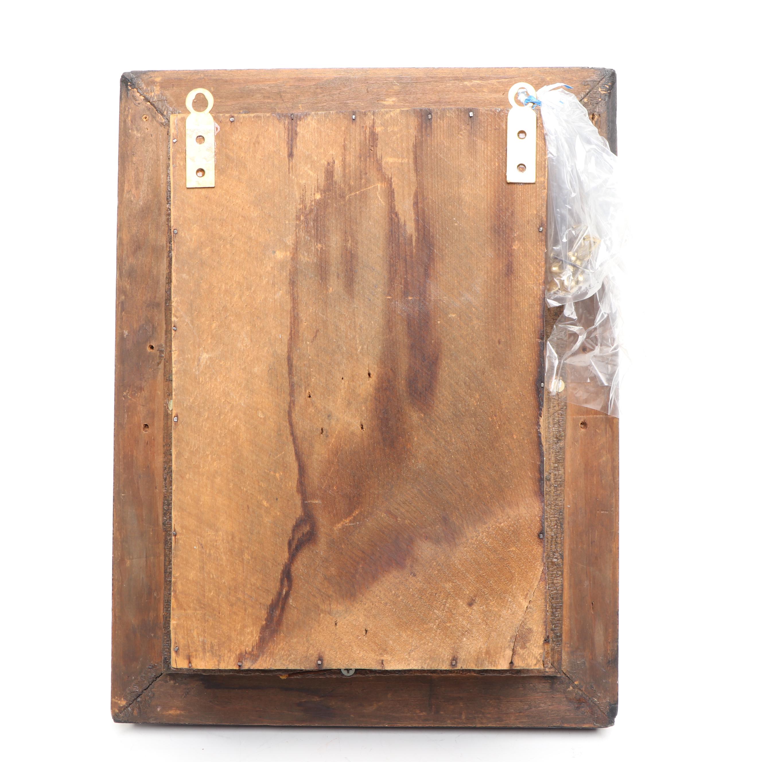 Vintage Framed Handmade Wool Bouquet