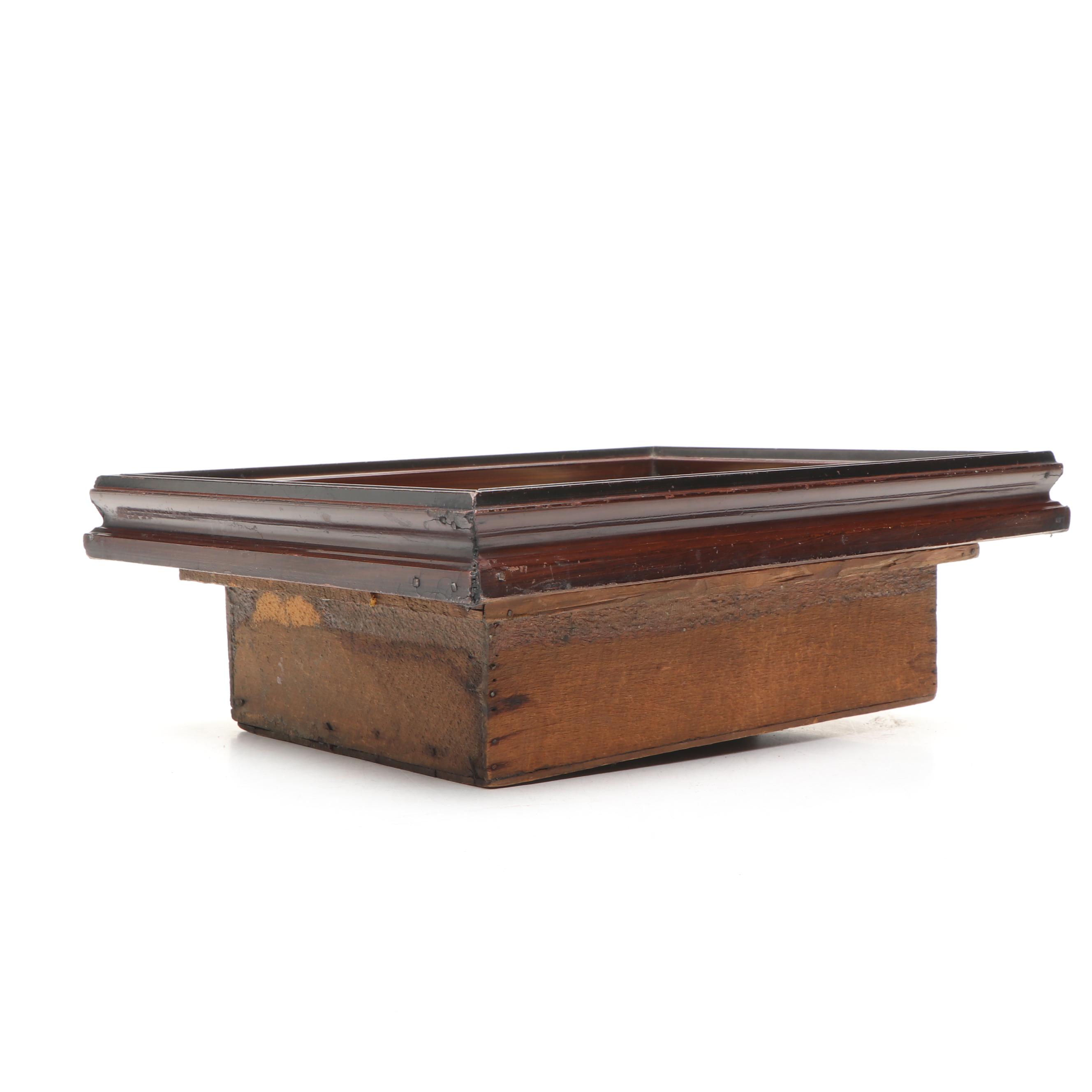 Vintage Framed Handmade Wool Bouquet