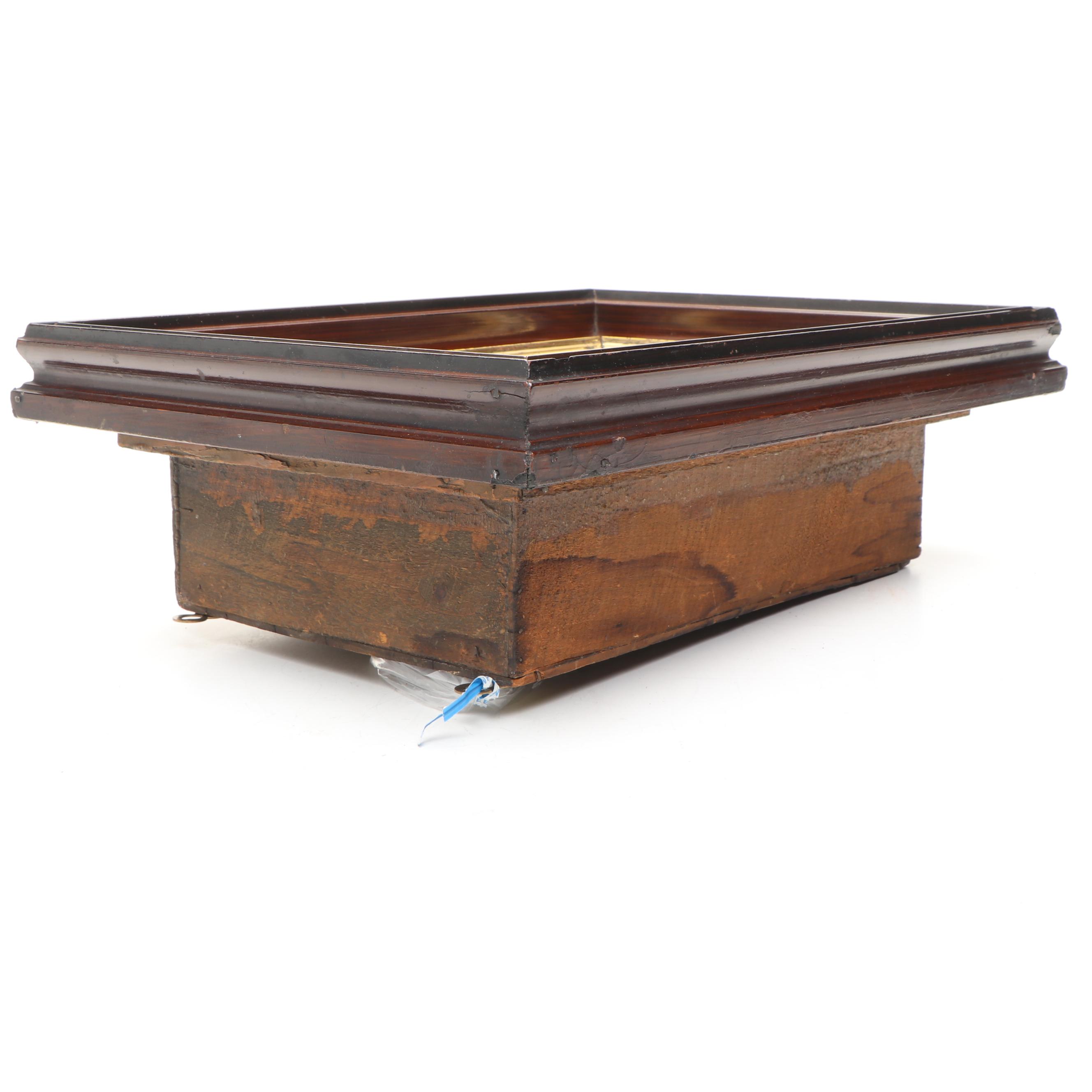 Vintage Framed Handmade Wool Bouquet