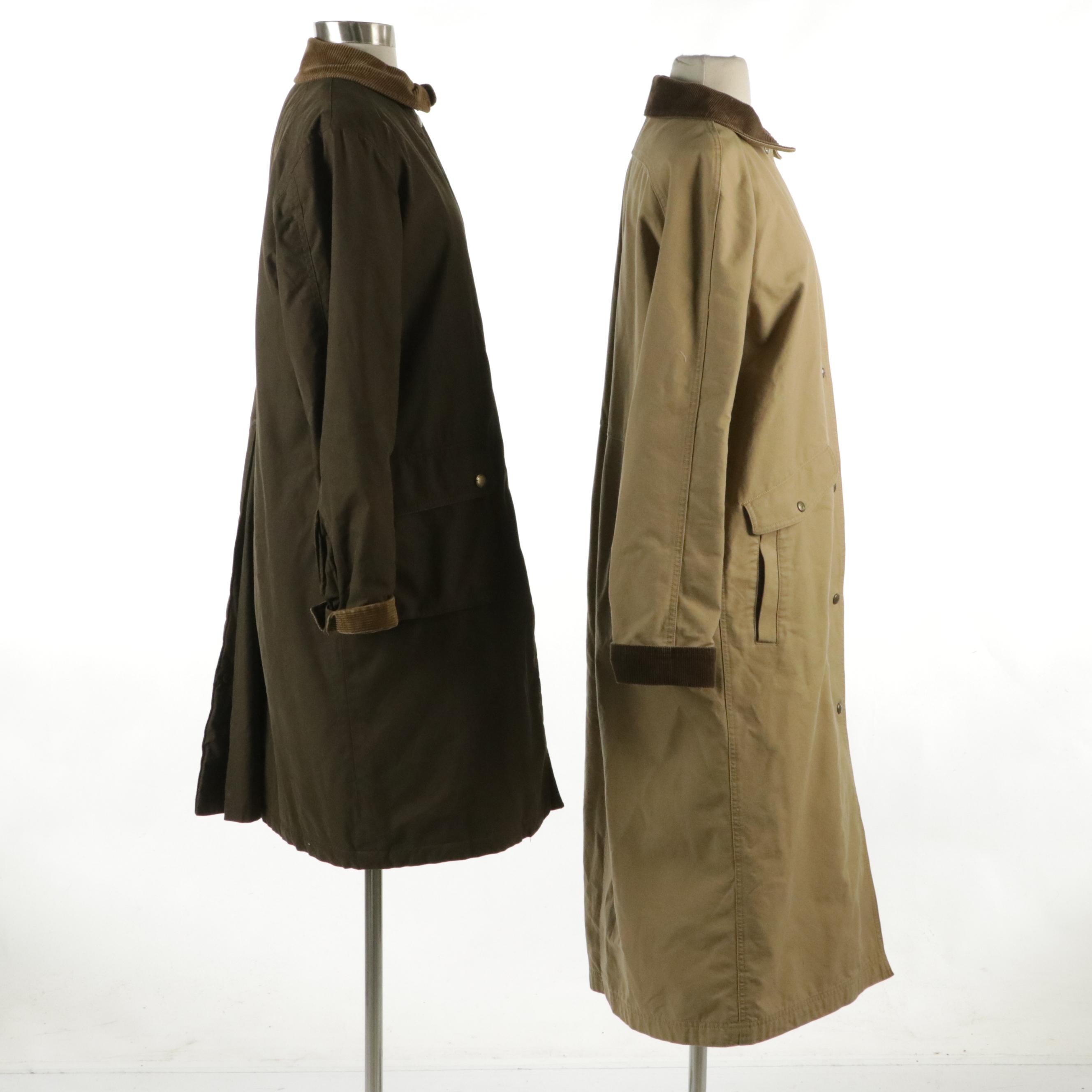 L.L. Bean and Lauren Ralph Lauren Long Worker Style Jackets