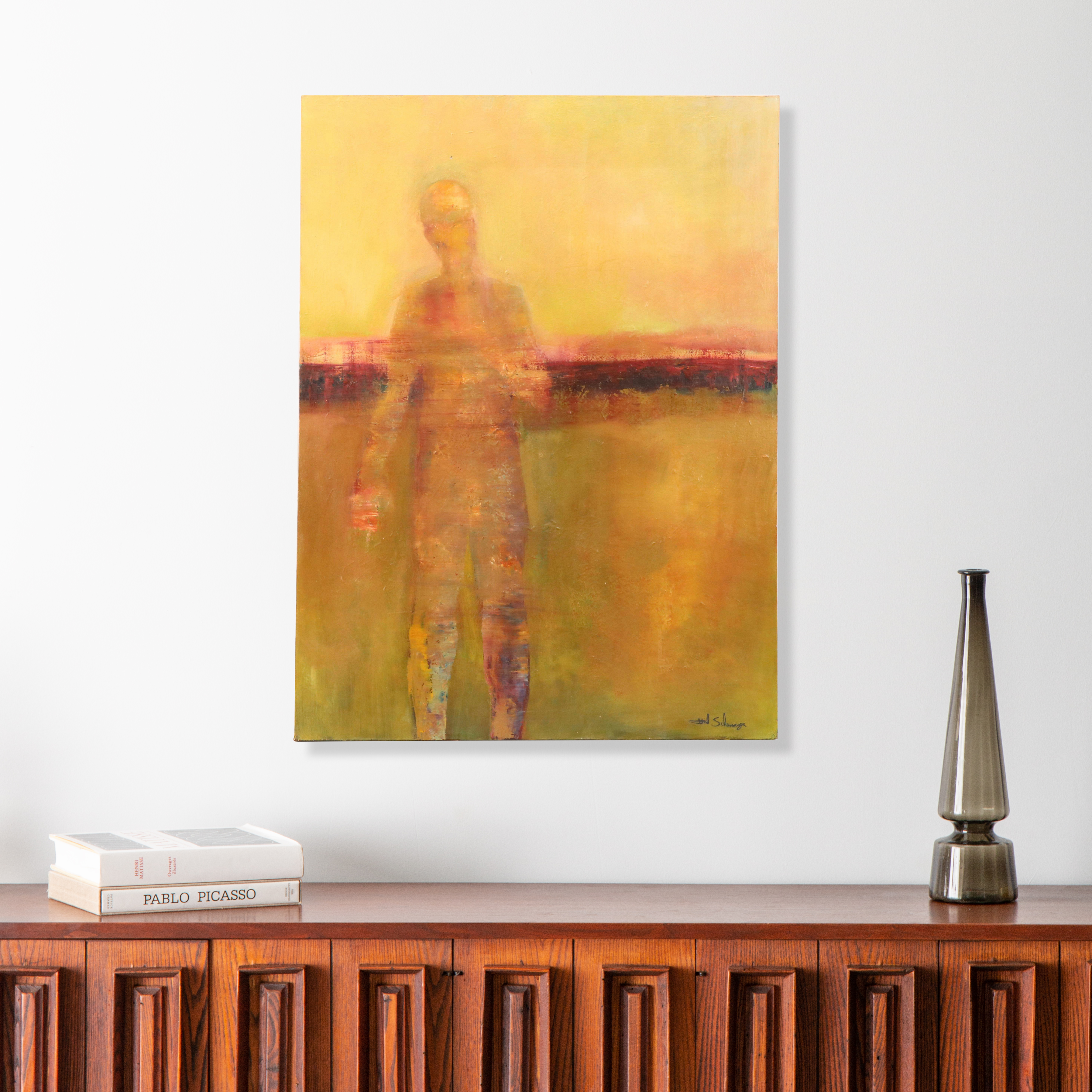 Hal Schwarze Expressionist Style Oil Painting "Archetype"