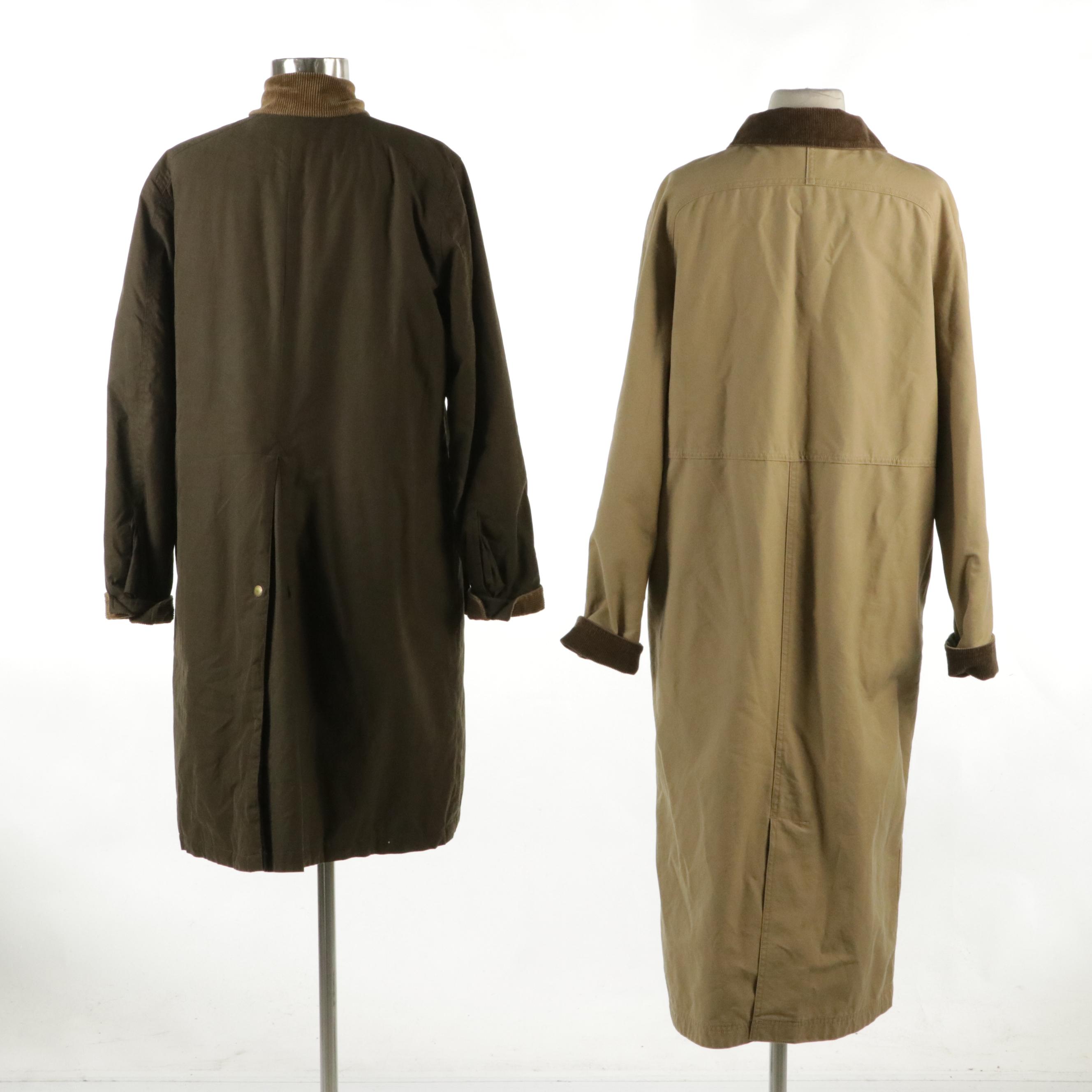 L.L. Bean and Lauren Ralph Lauren Long Worker Style Jackets