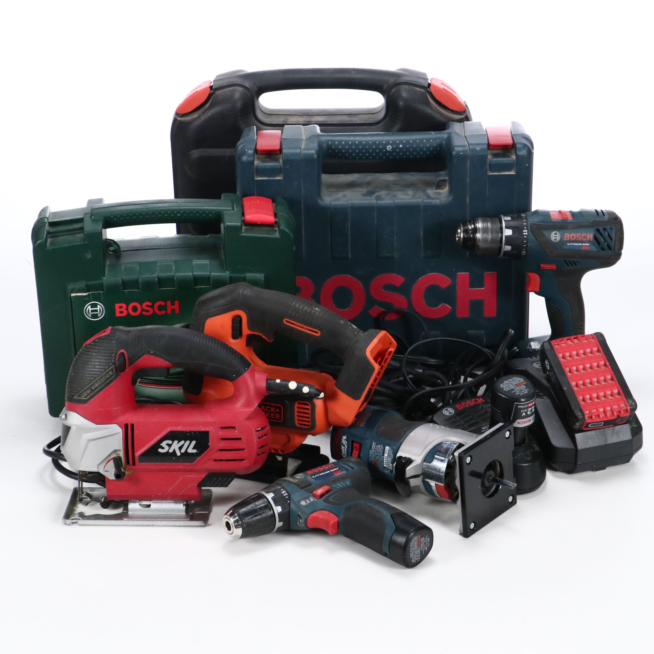 Bosch 1191VSRK Hammer Drill, Black+Decker FireStorm Dill, and More Hand Tools