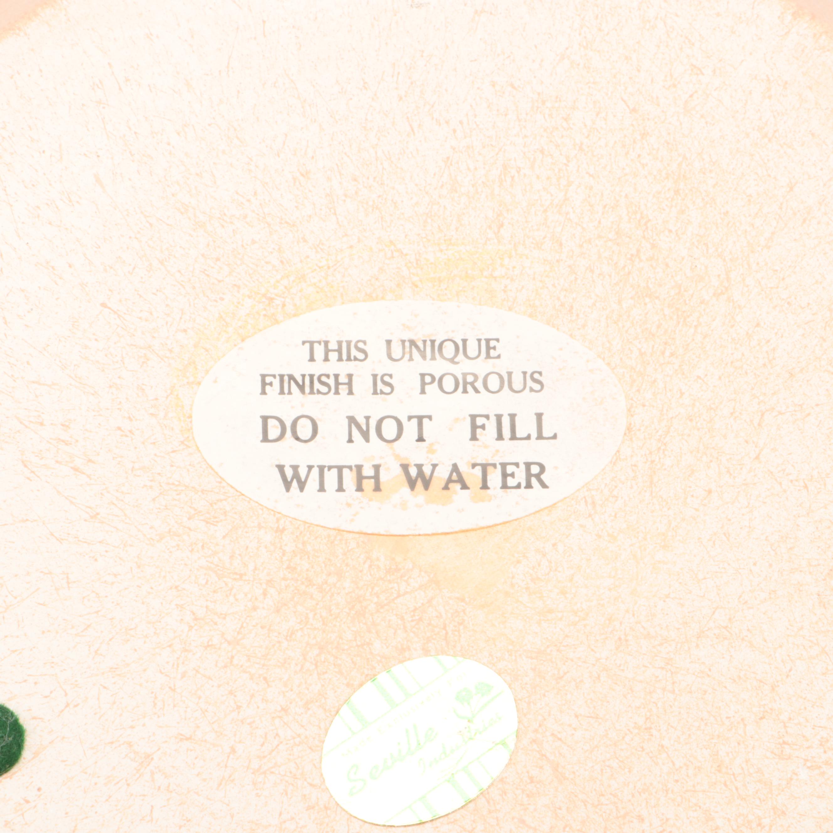 Seville Industries Matte Finish Ceramic Vases and Underplate