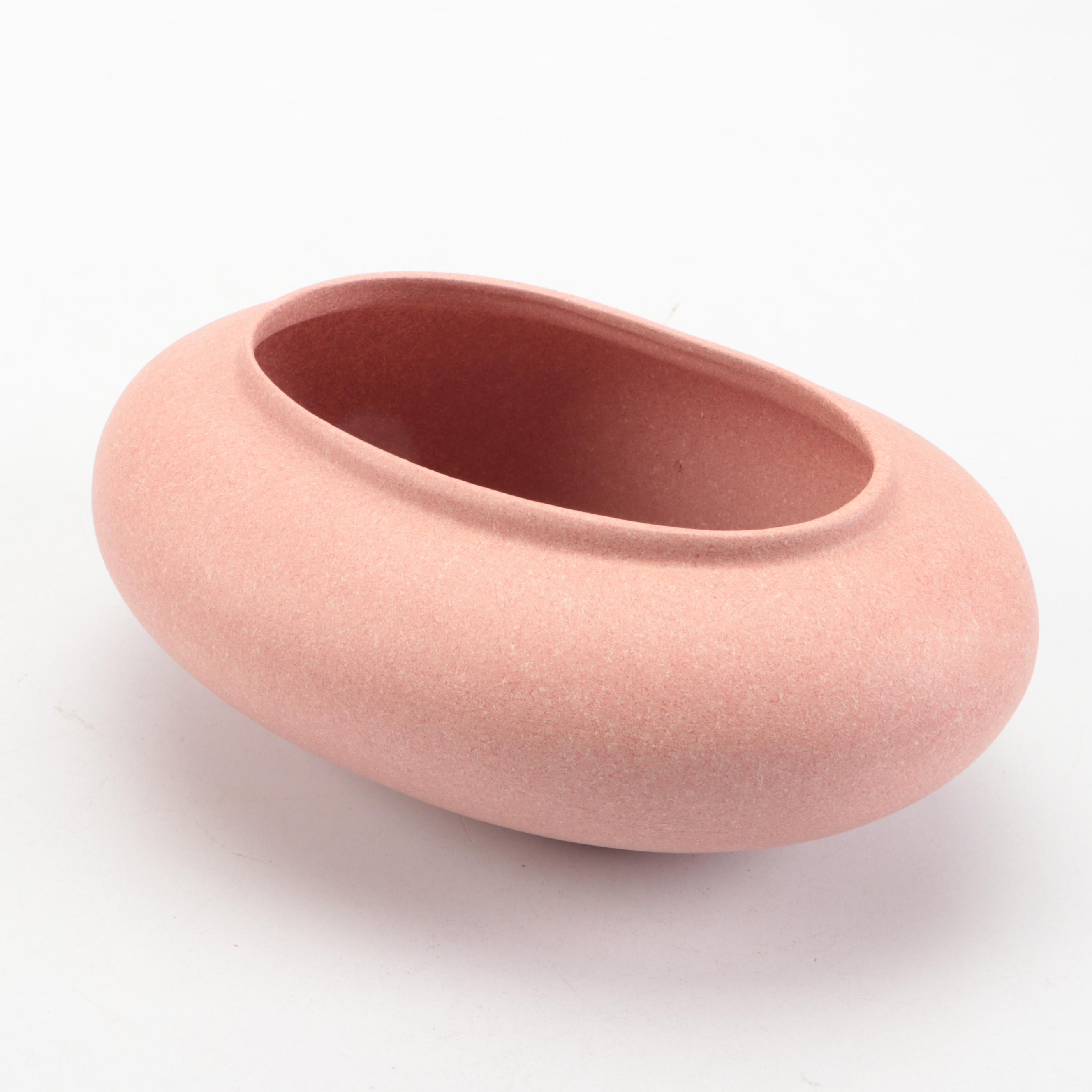 Seville Industries Matte Finish Ceramic Vases and Underplate