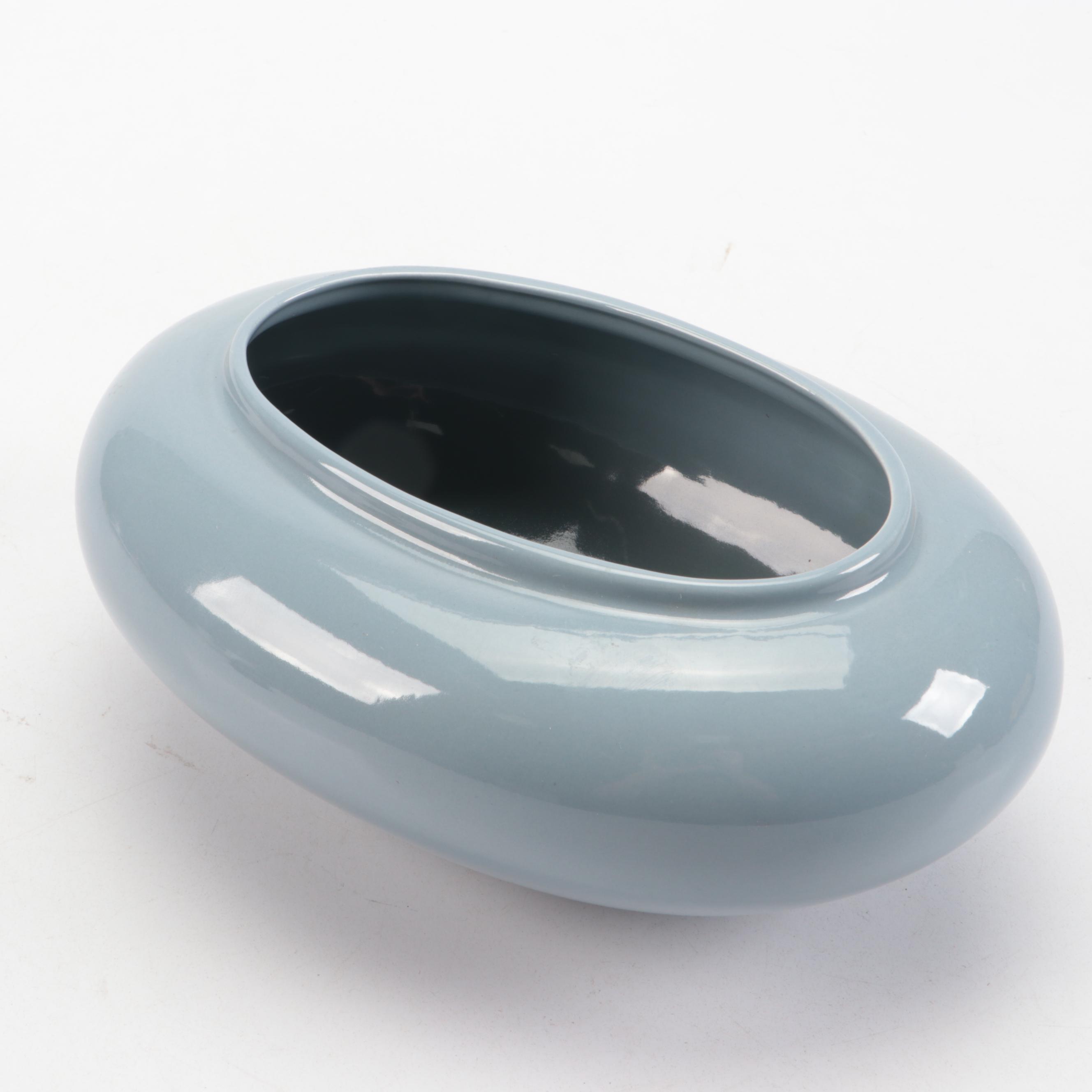 Seville Industries Matte Finish Ceramic Vases and Underplate