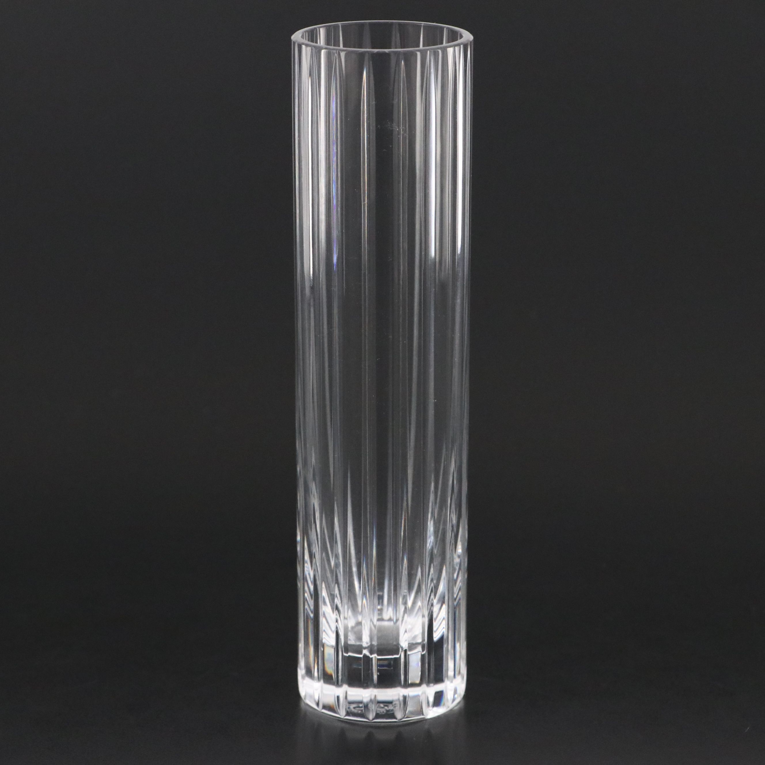 Baccarat "Harmonie" Crystal Vase and "Pouncer" Cat with Orrefors "Fleur" Bowl