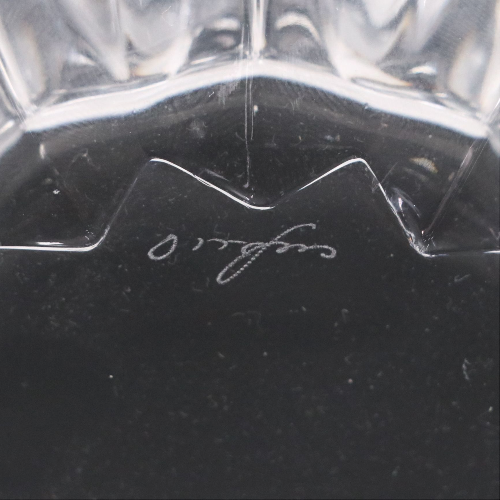 Baccarat "Harmonie" Crystal Vase and "Pouncer" Cat with Orrefors "Fleur" Bowl