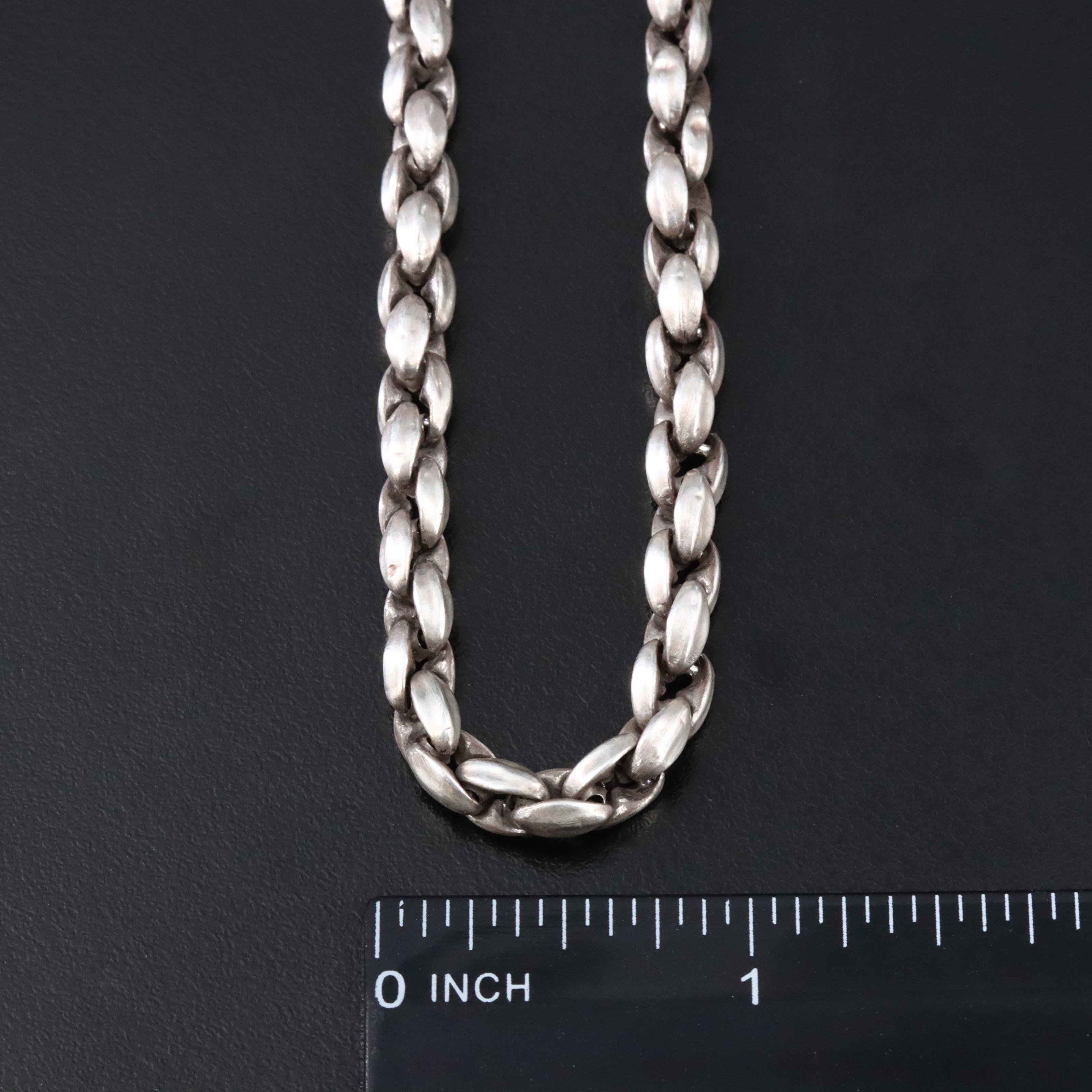 Italian Sterling Fancy Link Necklace