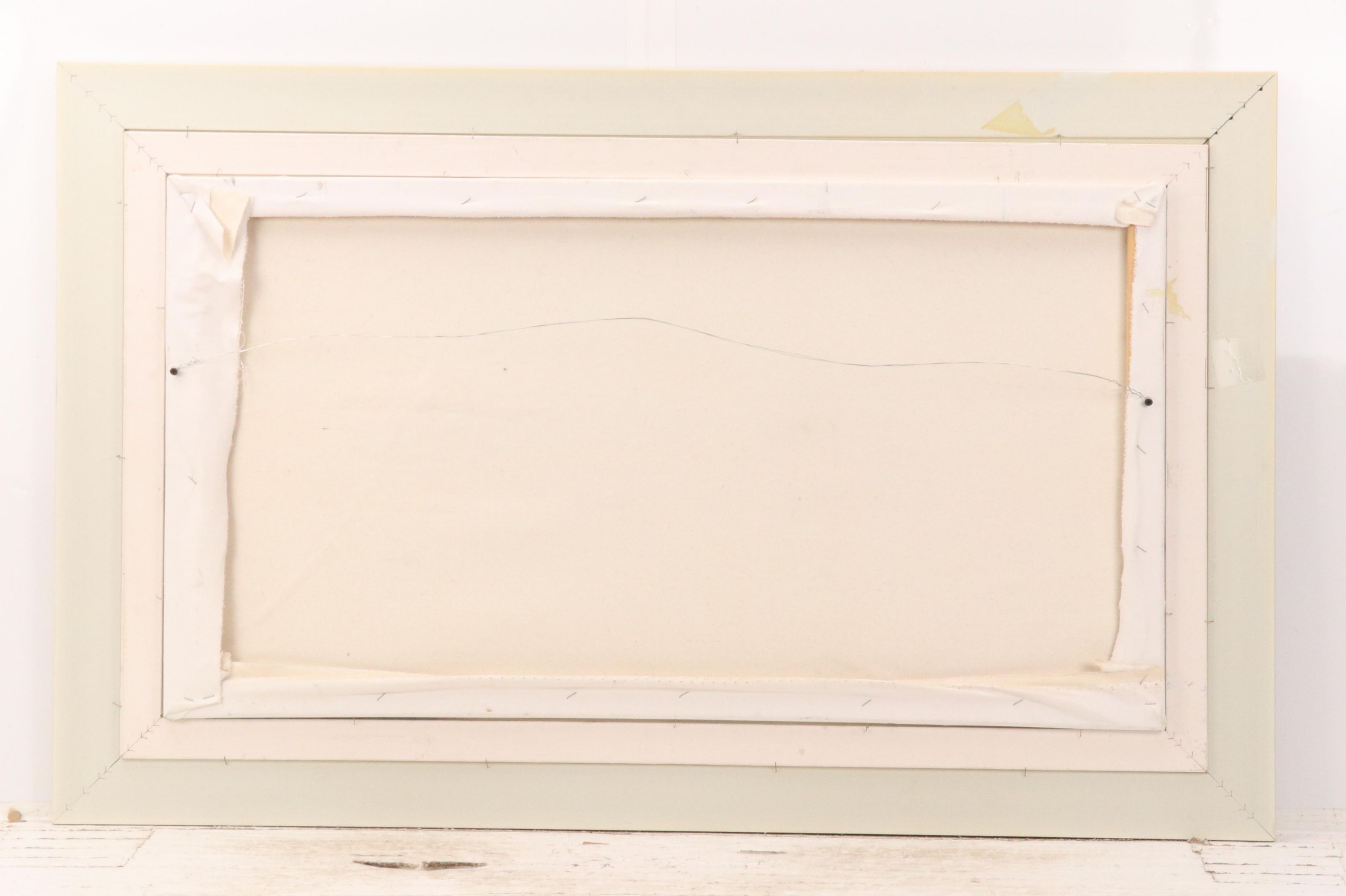 Floridian Nocturne Seascape Impasto Acrylic Painting with Heron and Bungalow