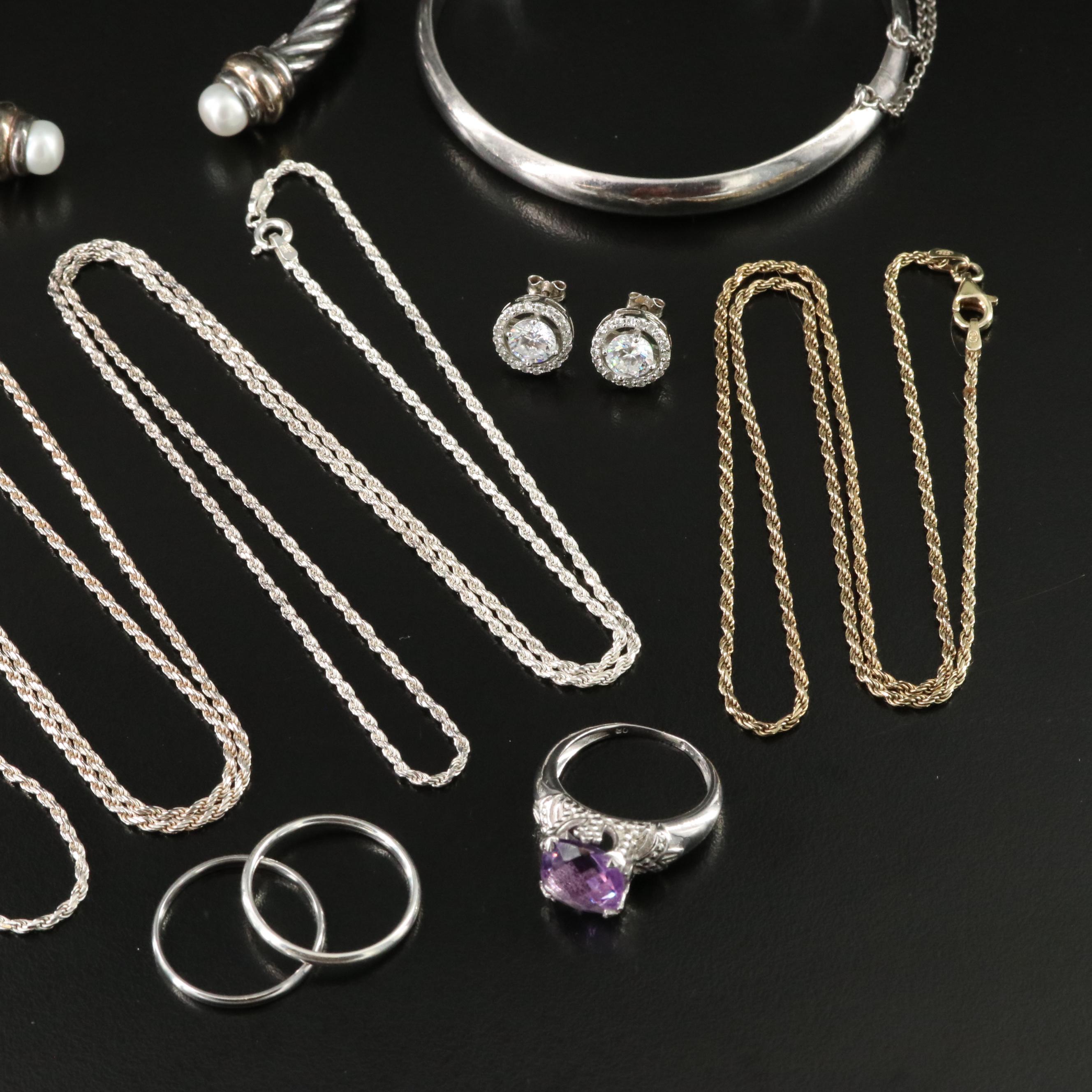 Sterling Jewelry Collection with 14K Accent, Amethyst and Pearl