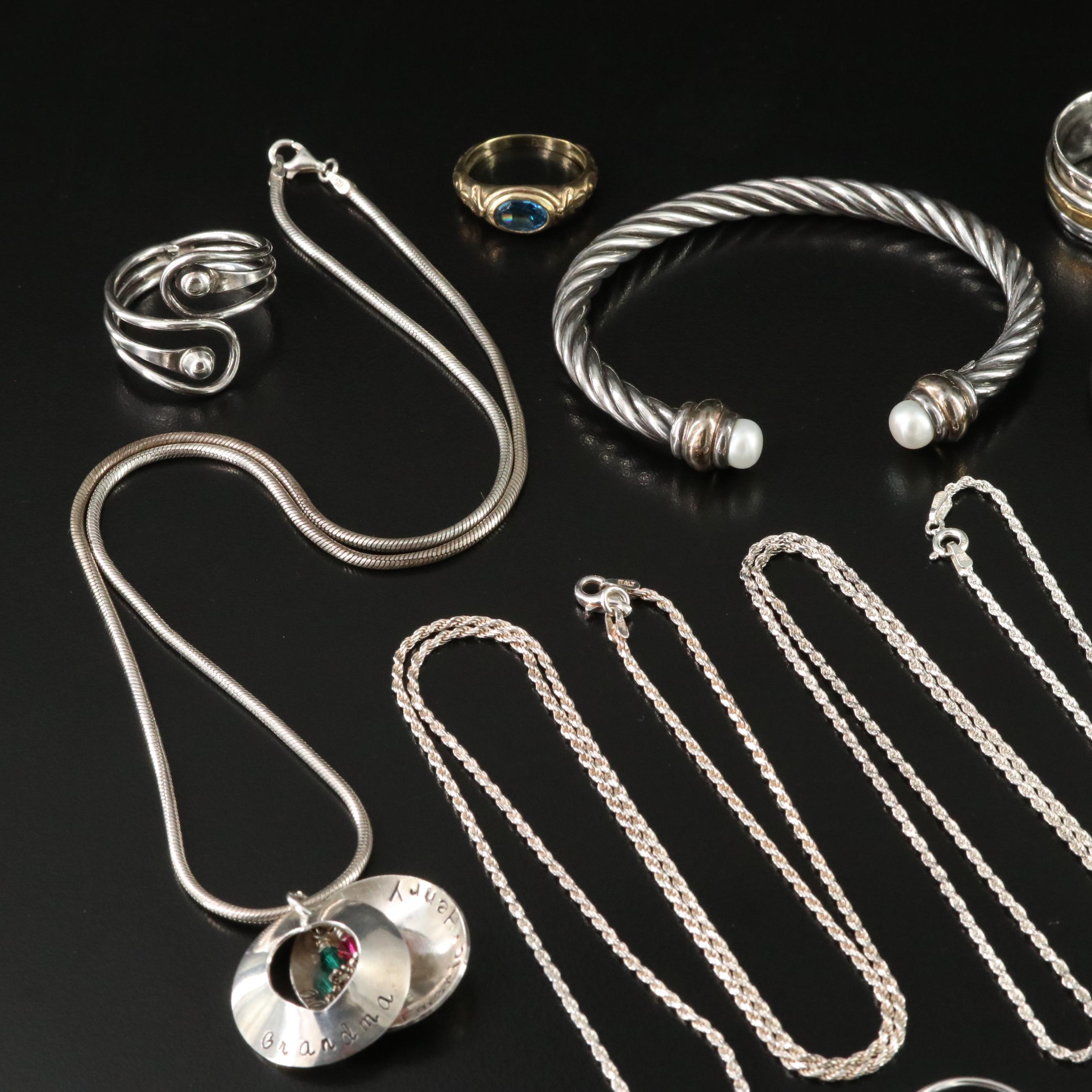 Sterling Jewelry Collection with 14K Accent, Amethyst and Pearl