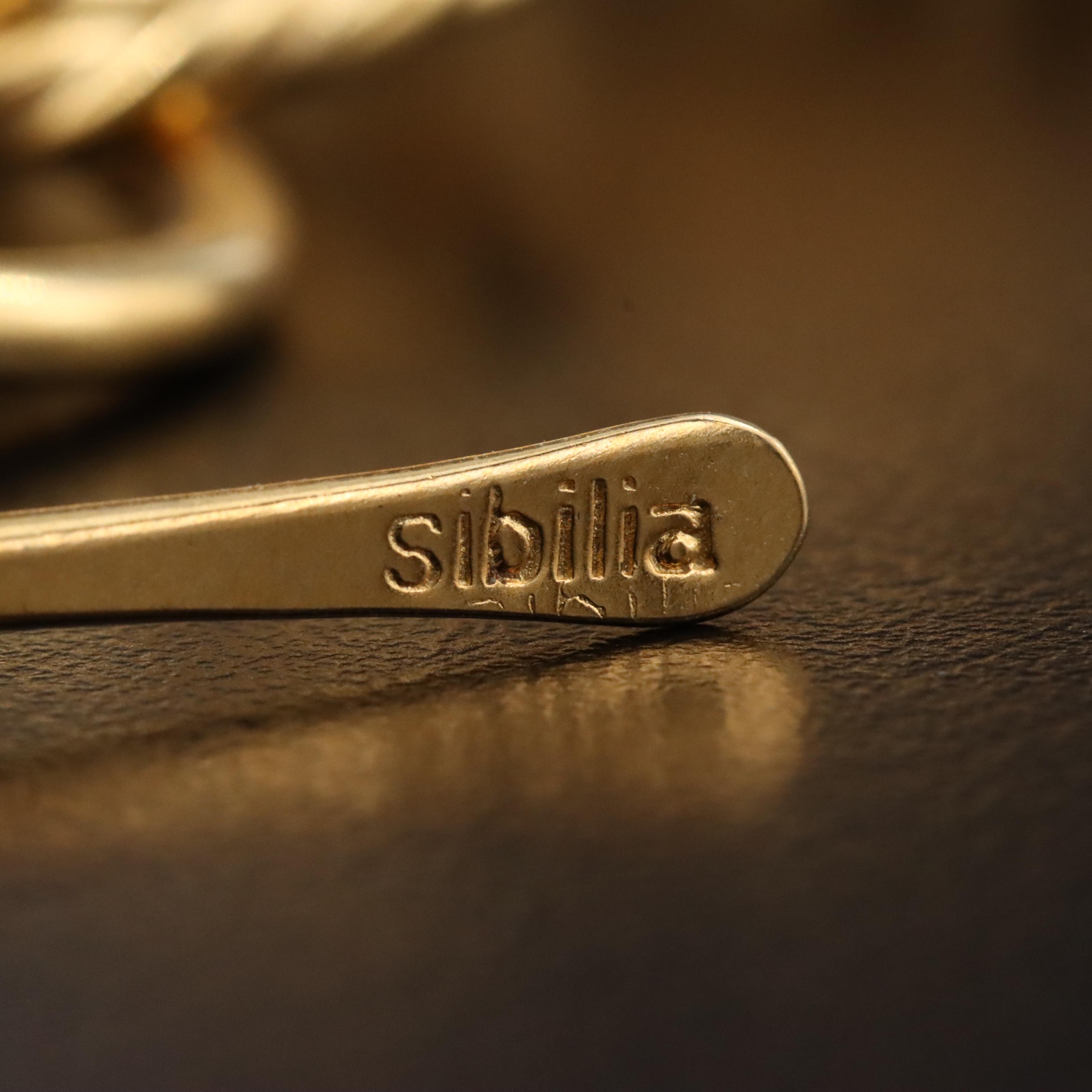 Sibilia Brass Circle Link Necklace