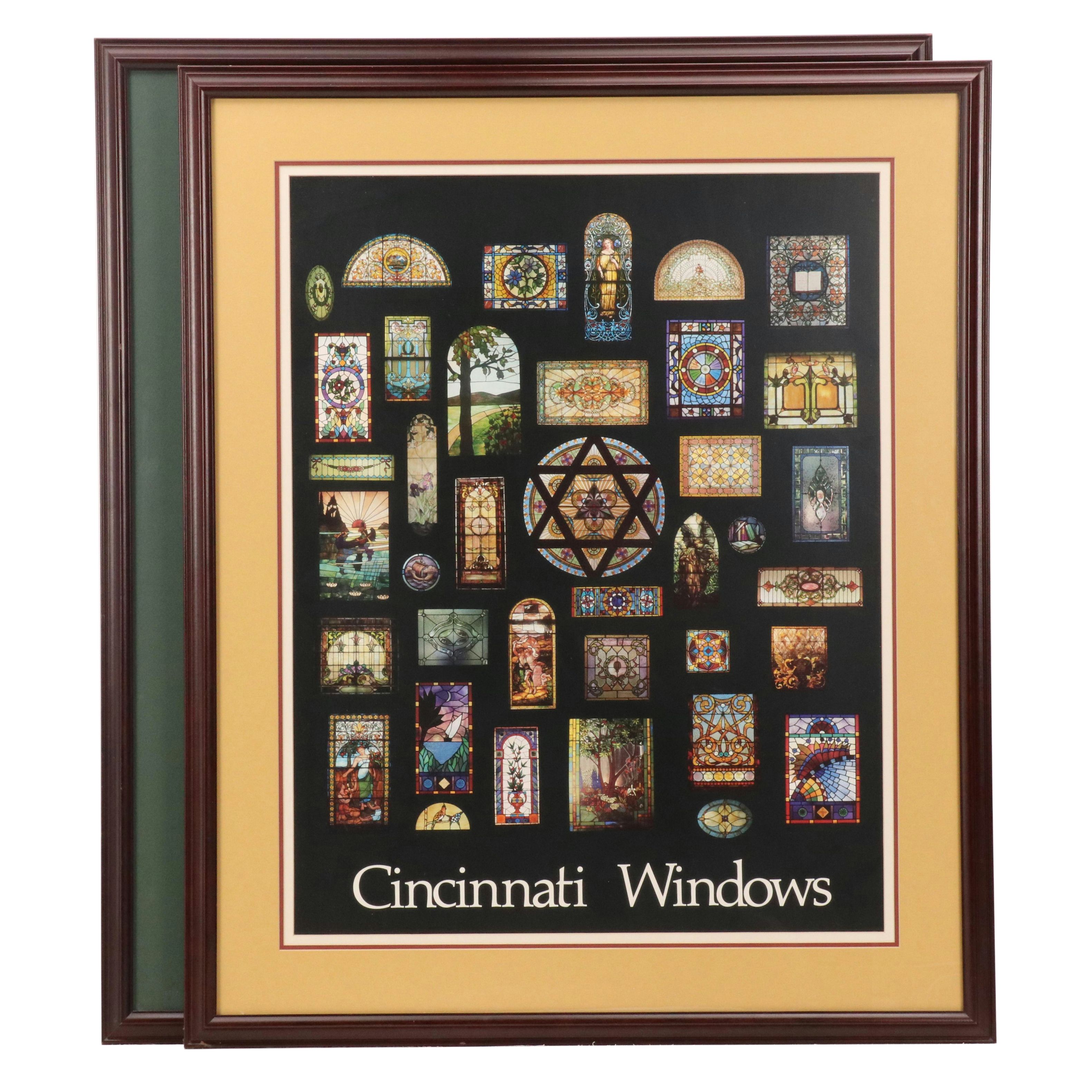 Offset Lithograph "The Doors of Cincinnati" and "Cincinnati Windows"