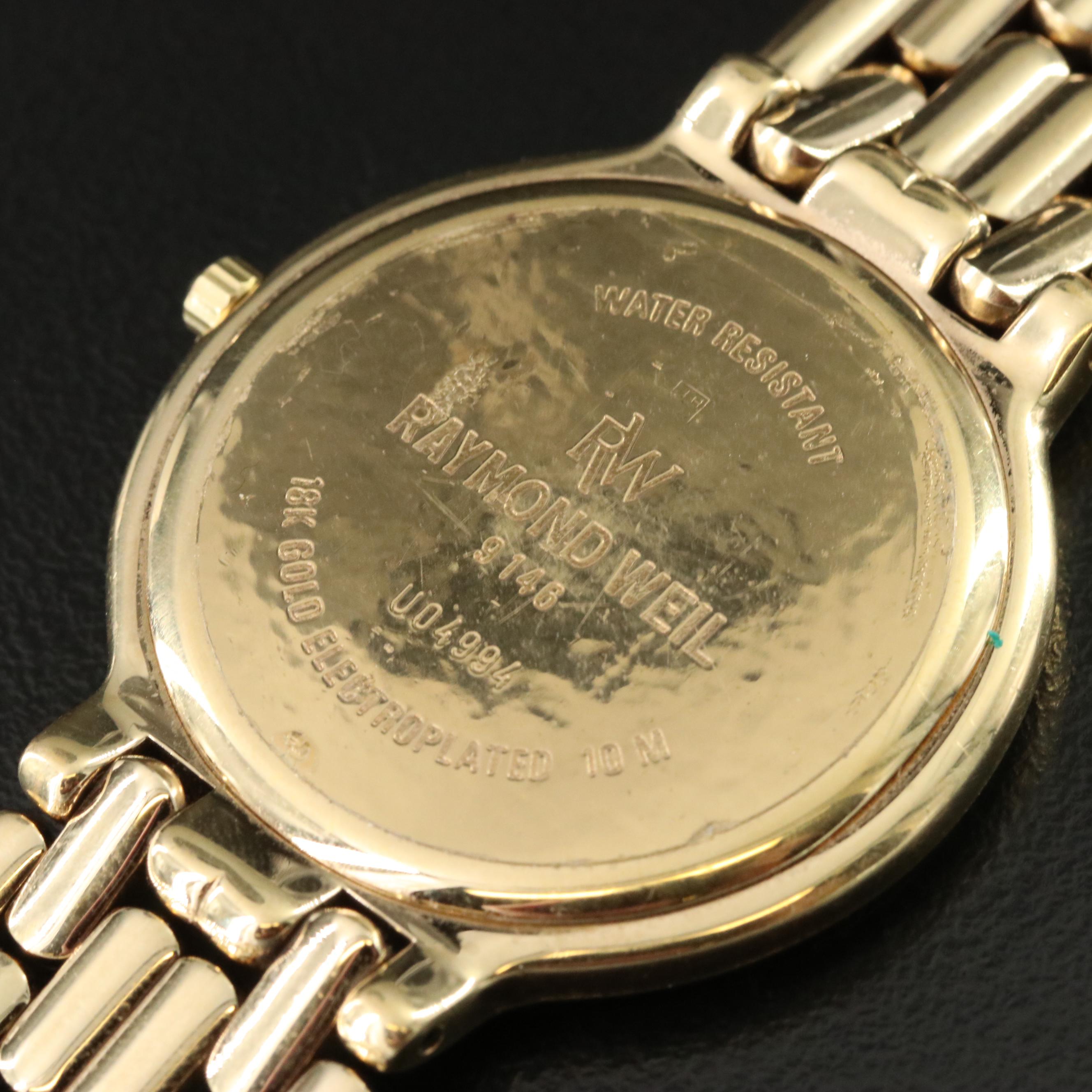 Raymond Weil 18K Gold-Plated Watch