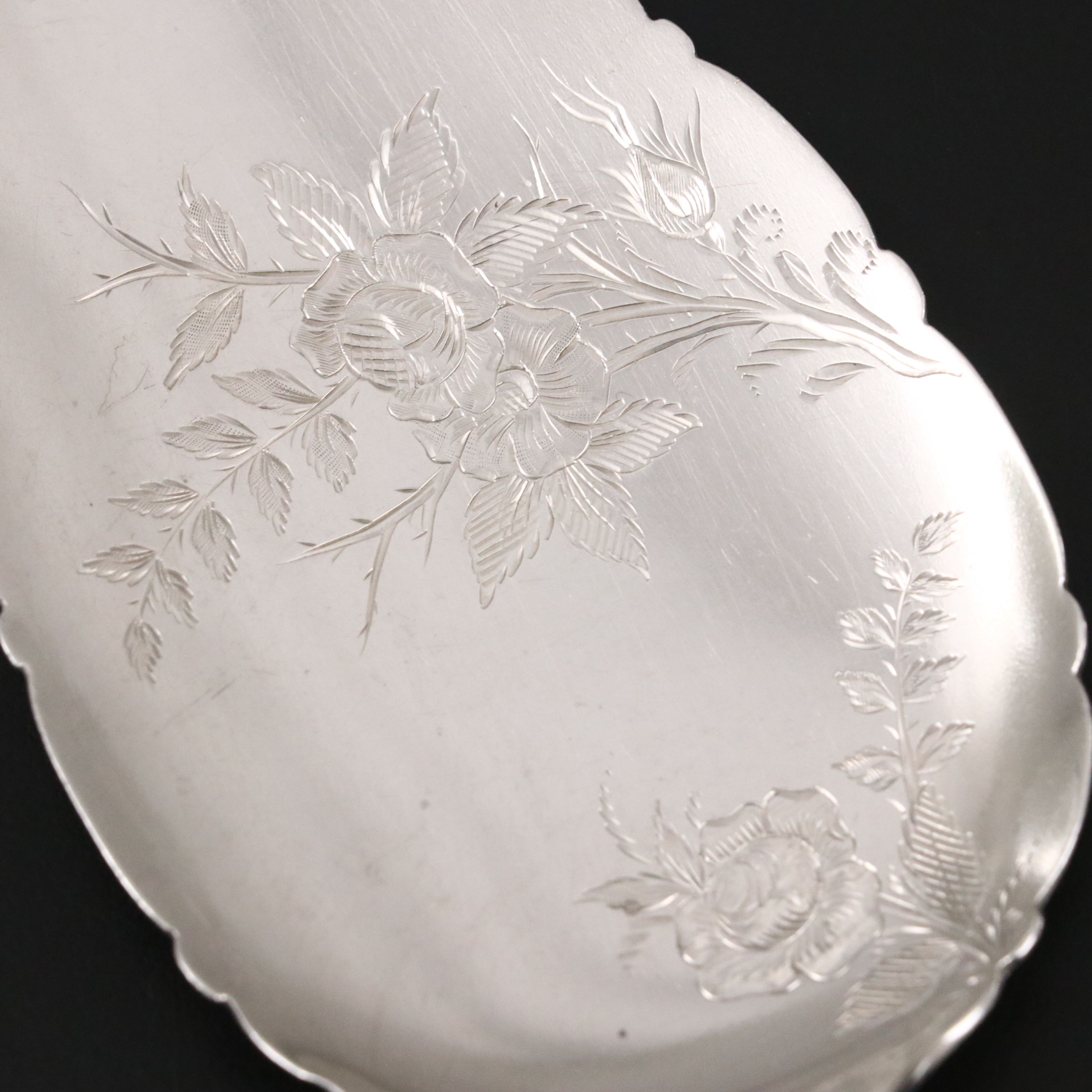 Norwegian and American Silver Cake Serving Spoons, Late 19th/ Early 20th C.