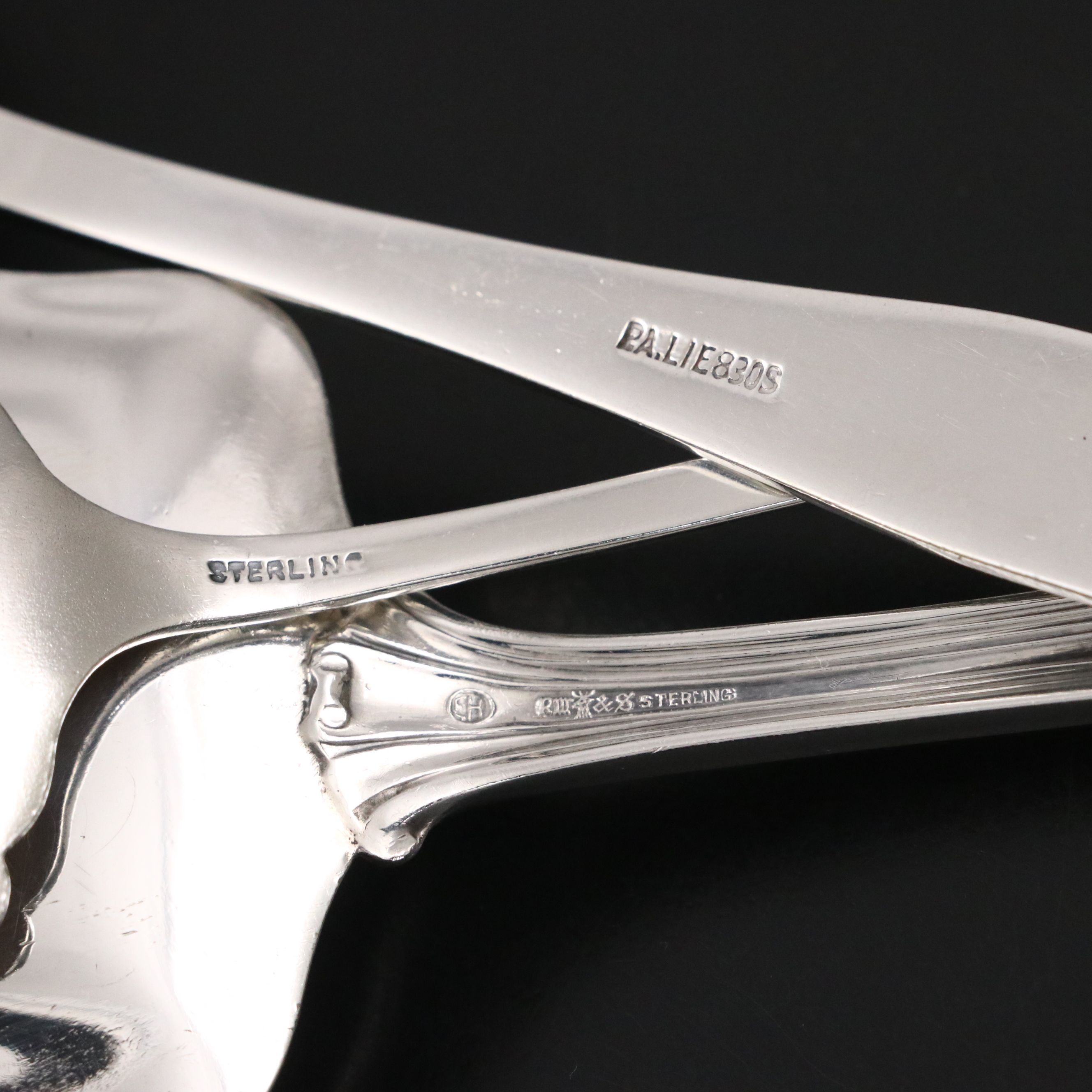 Norwegian and American Silver Cake Serving Spoons, Late 19th/ Early 20th C.