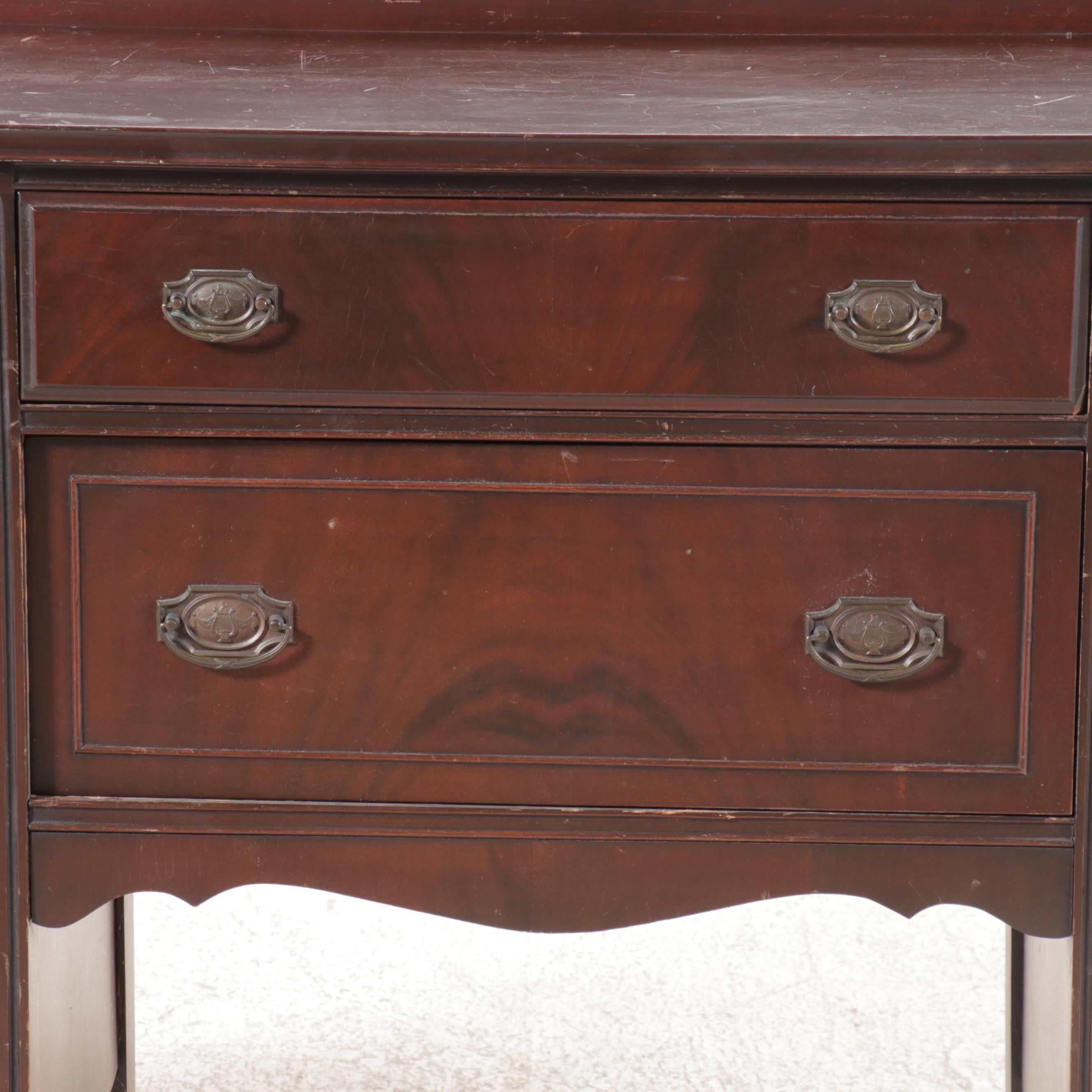 Webb Furniture Co. Mahogany Finish Buffet with Mirror
