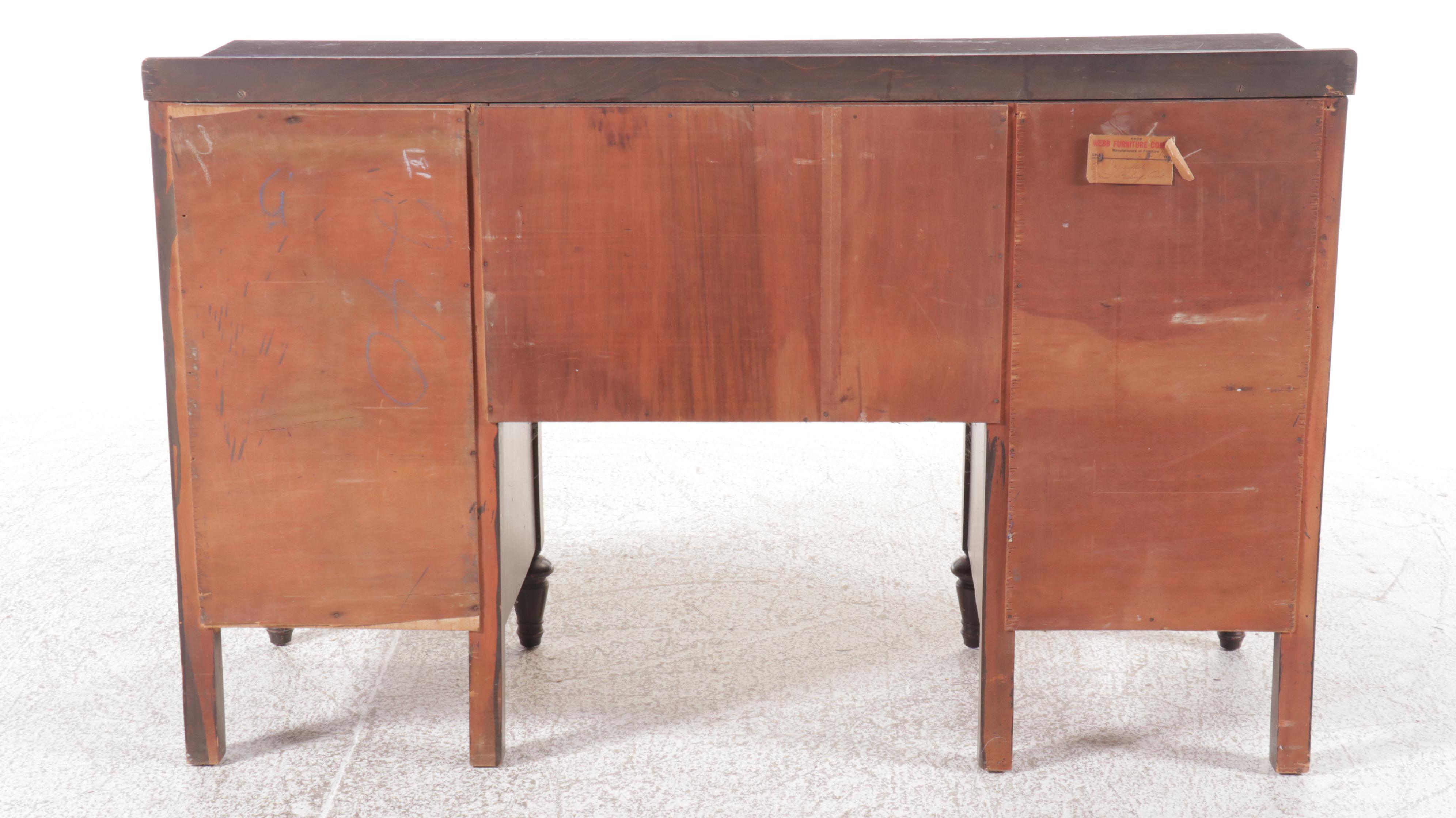 Webb Furniture Co. Mahogany Finish Buffet with Mirror
