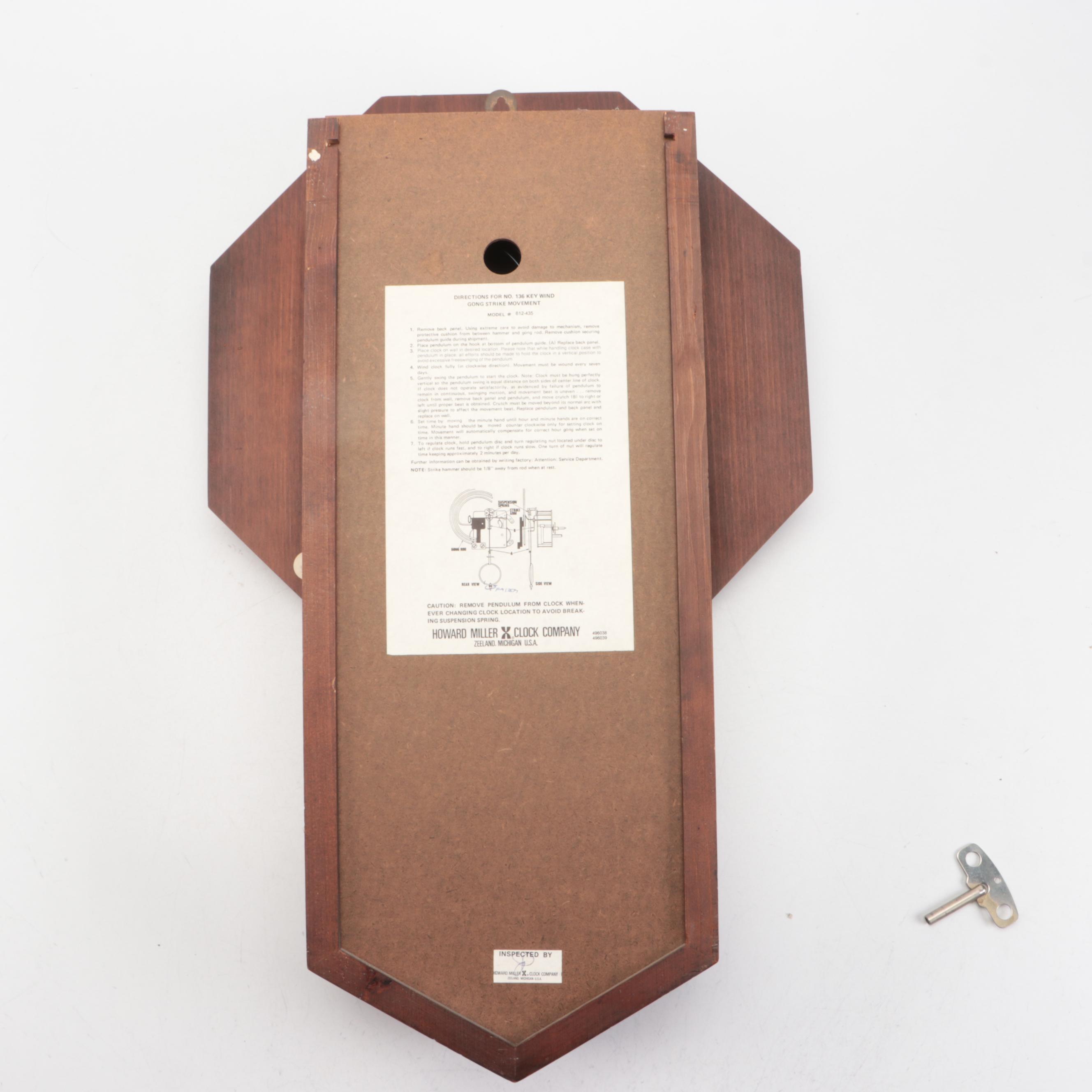 Howard Miller Wooden Wall Clock