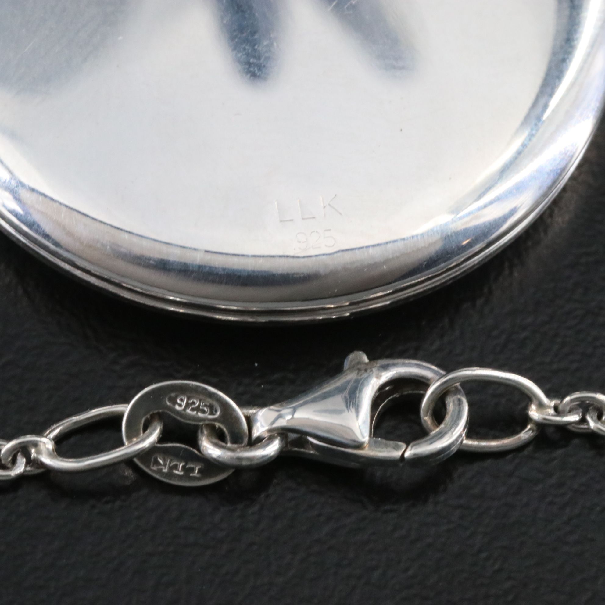 Sterling Photo Locket Pendant Necklace