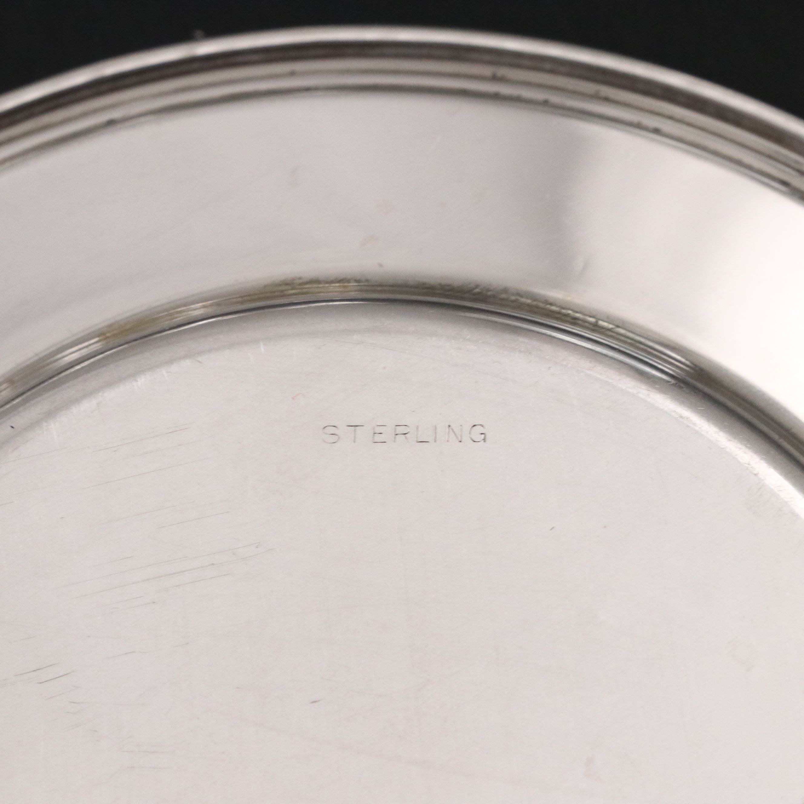 American Sterling Silver Accent Plates, Early to Mid-20th Century